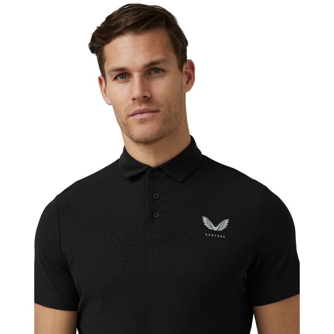 Castore Essential Golf Polo Shirt (Black)