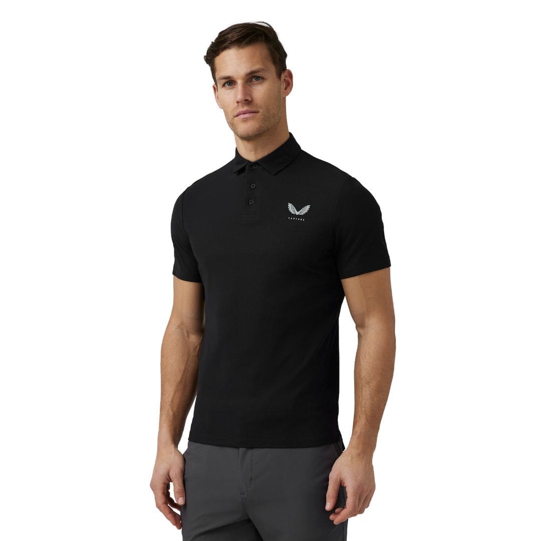 Castore Essential Golf Polo Shirt (Black)