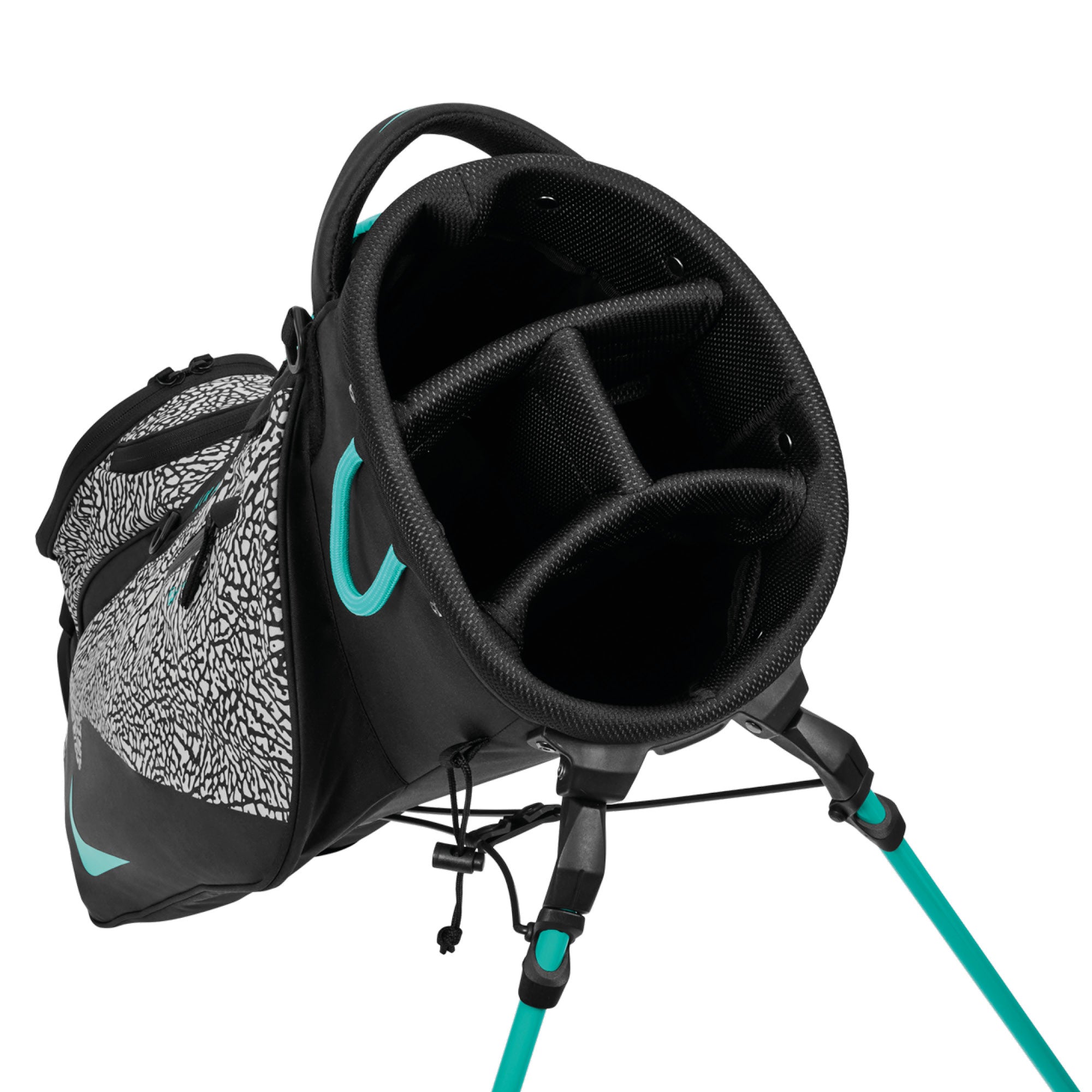 Nike Air Max Lite Golf Stand Bag - Black, Grey & Jade