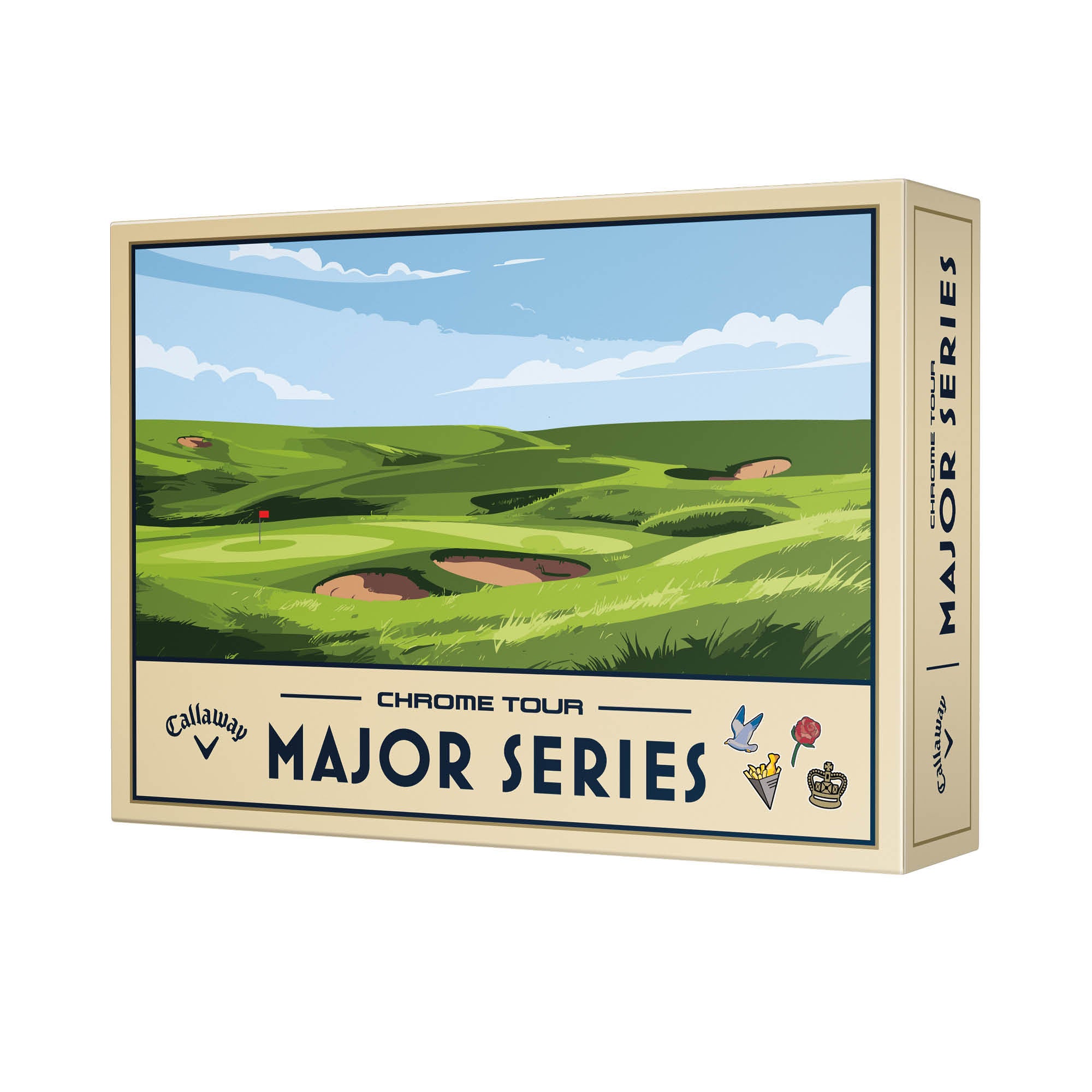 Callaway Chrome Tour Limited Edition July Major Series Golf Balls - White