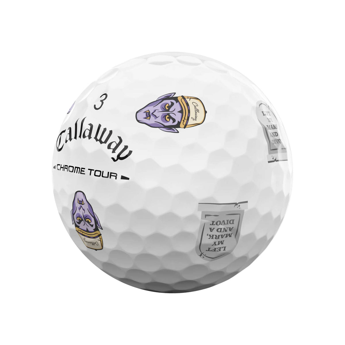 Callaway Chrome Tour Limited Edition Truvis Halloween Golf Balls