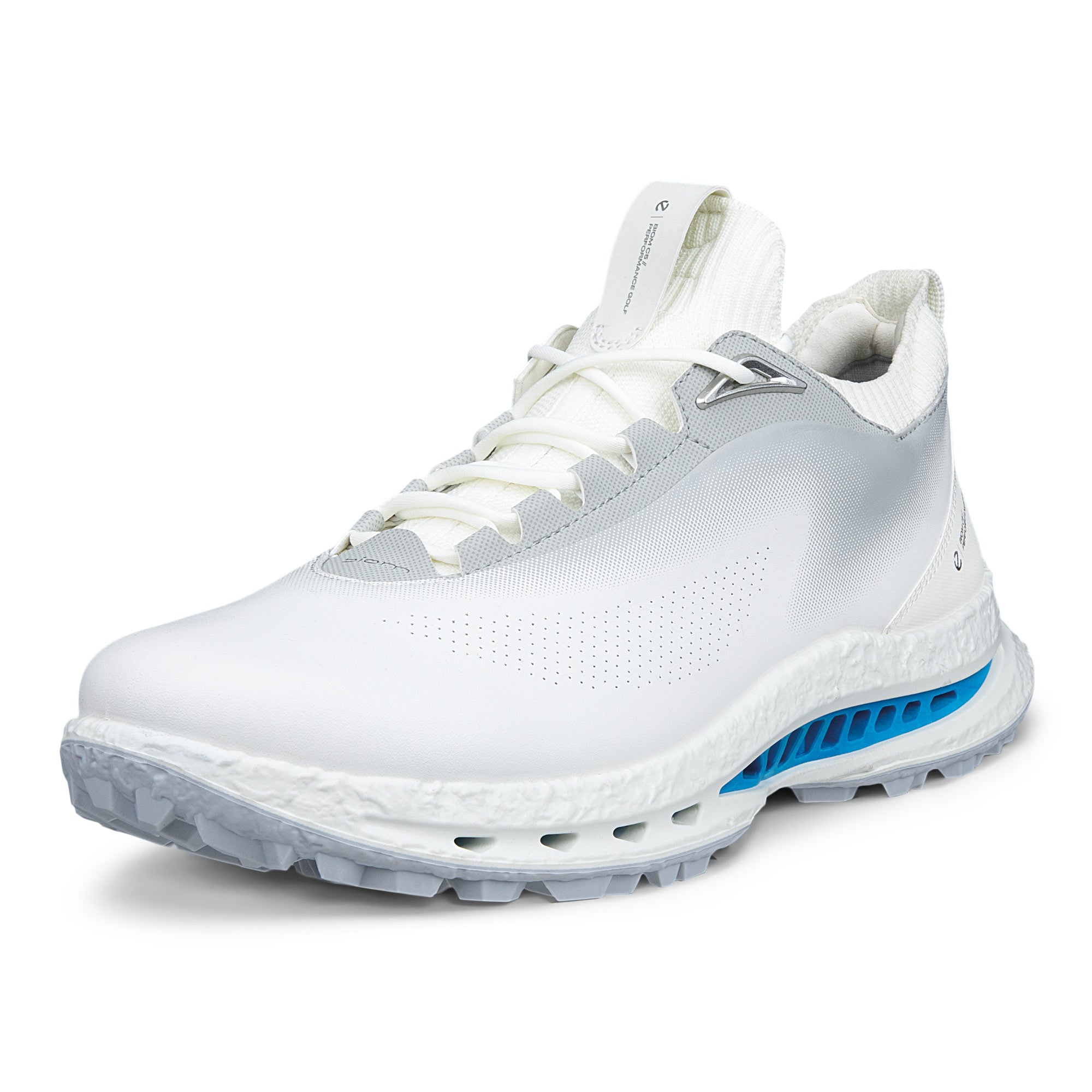 Ecco Biom C5 Lace Gore-Tex Golf Shoes - White & Concrete