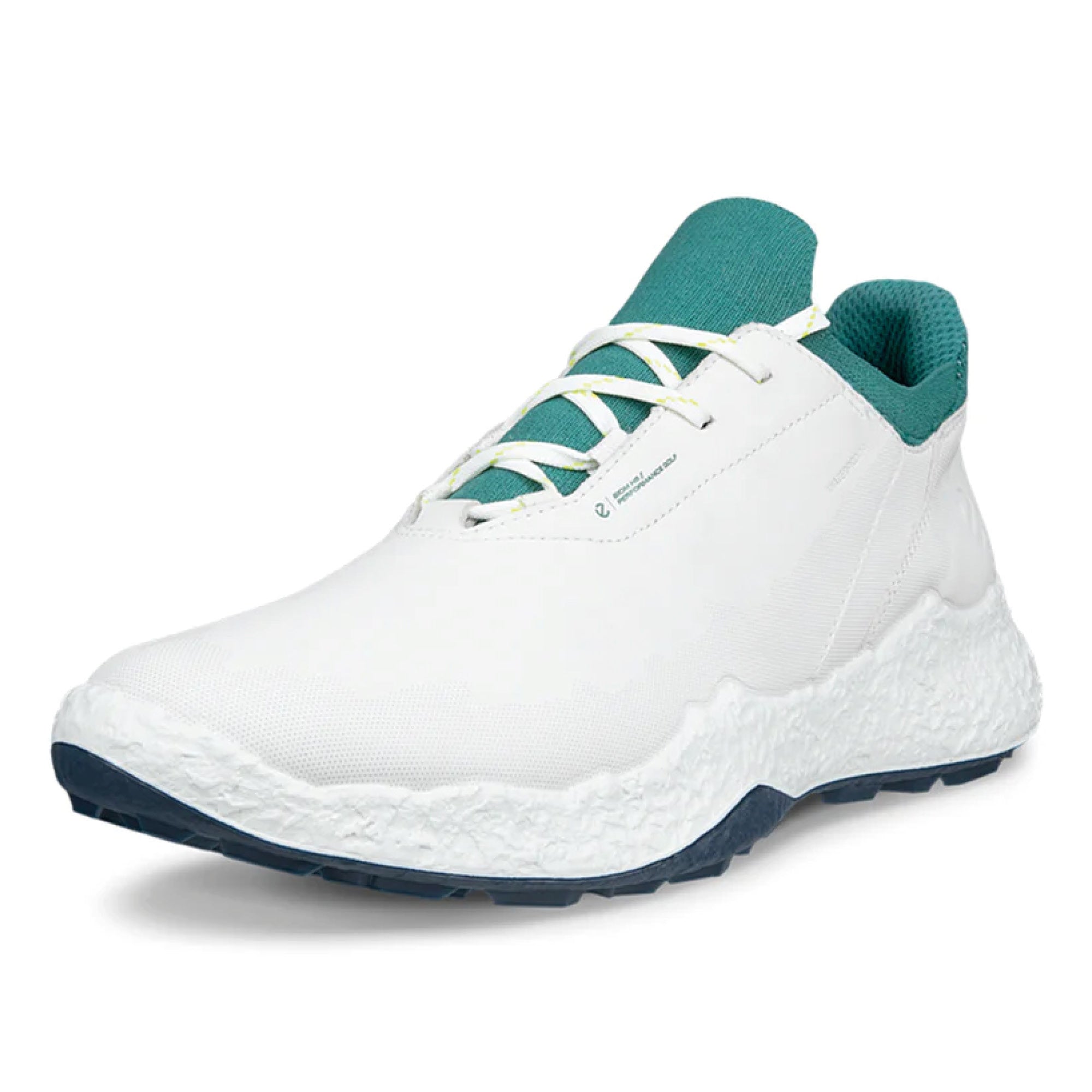 Ecco Golf Biom H5 Lace Golf Shoes - White & Bay Green