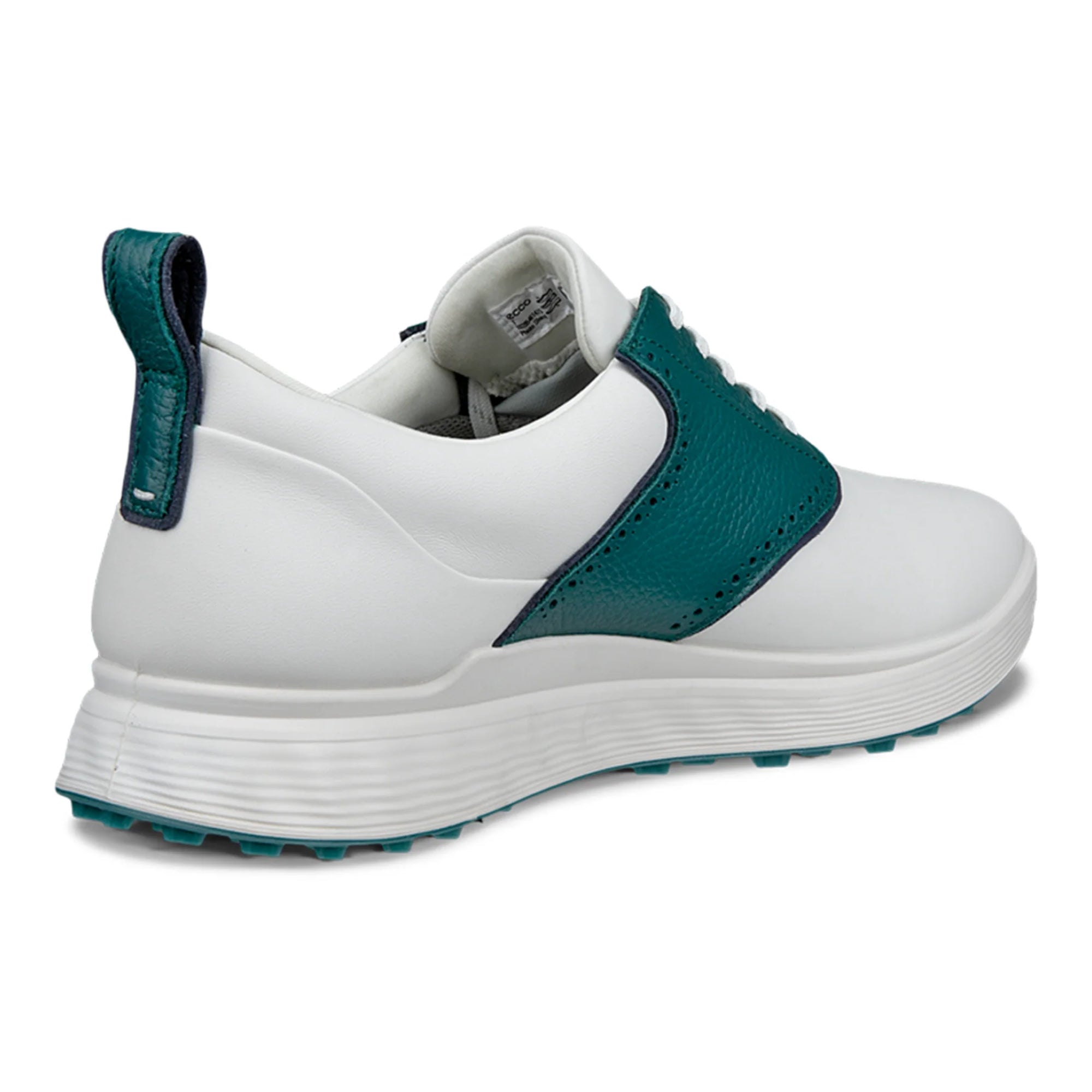 Ecco Golf S-Casual Golf Shoes - White & Bay Green