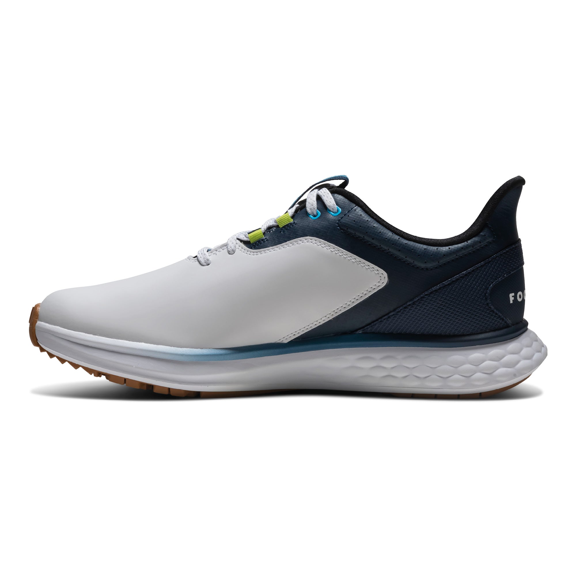 FootJoy Pulse Golf Shoes - White, Gum & Navy