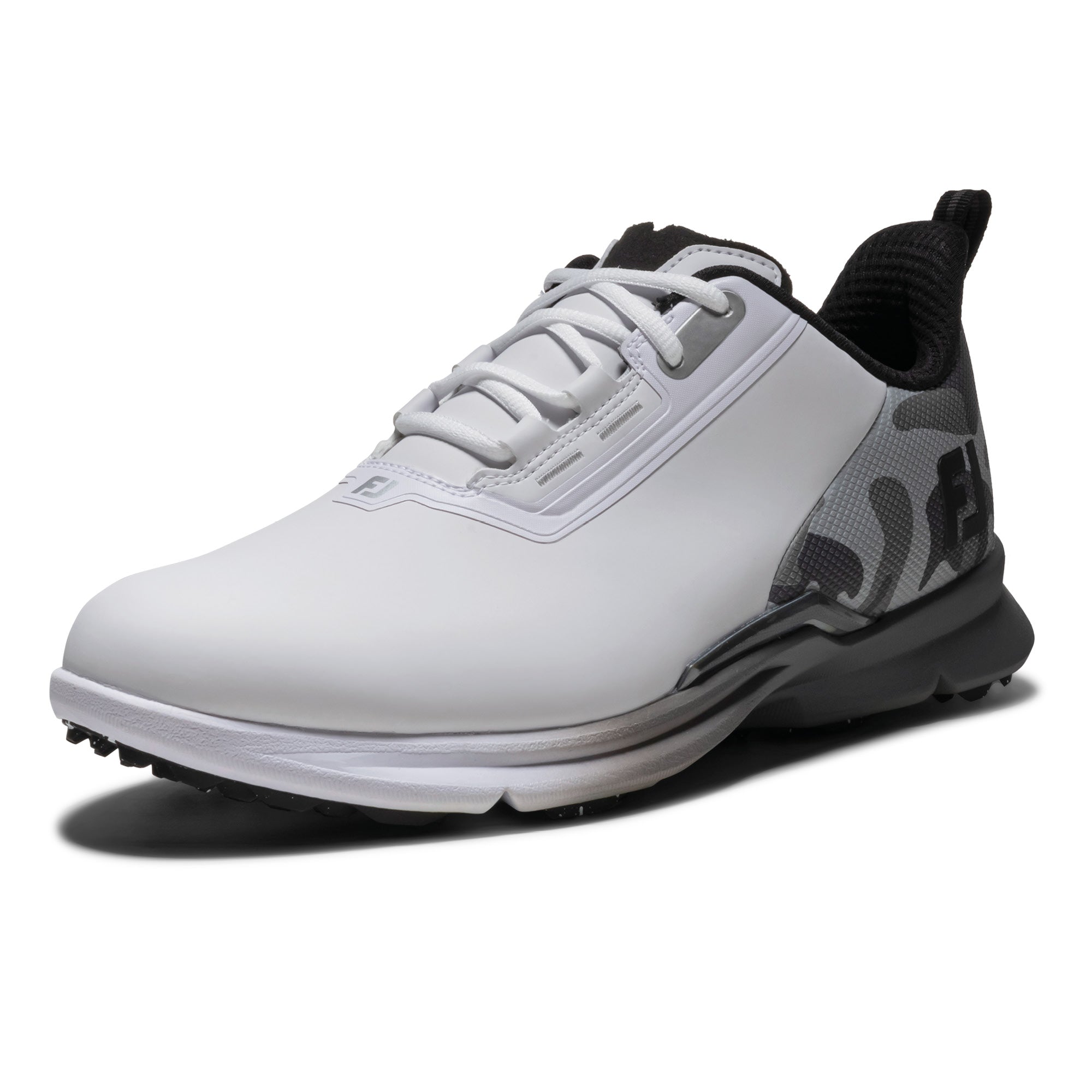 FootJoy Fuel Spikeless Golf Shoes - White, Grey & Black