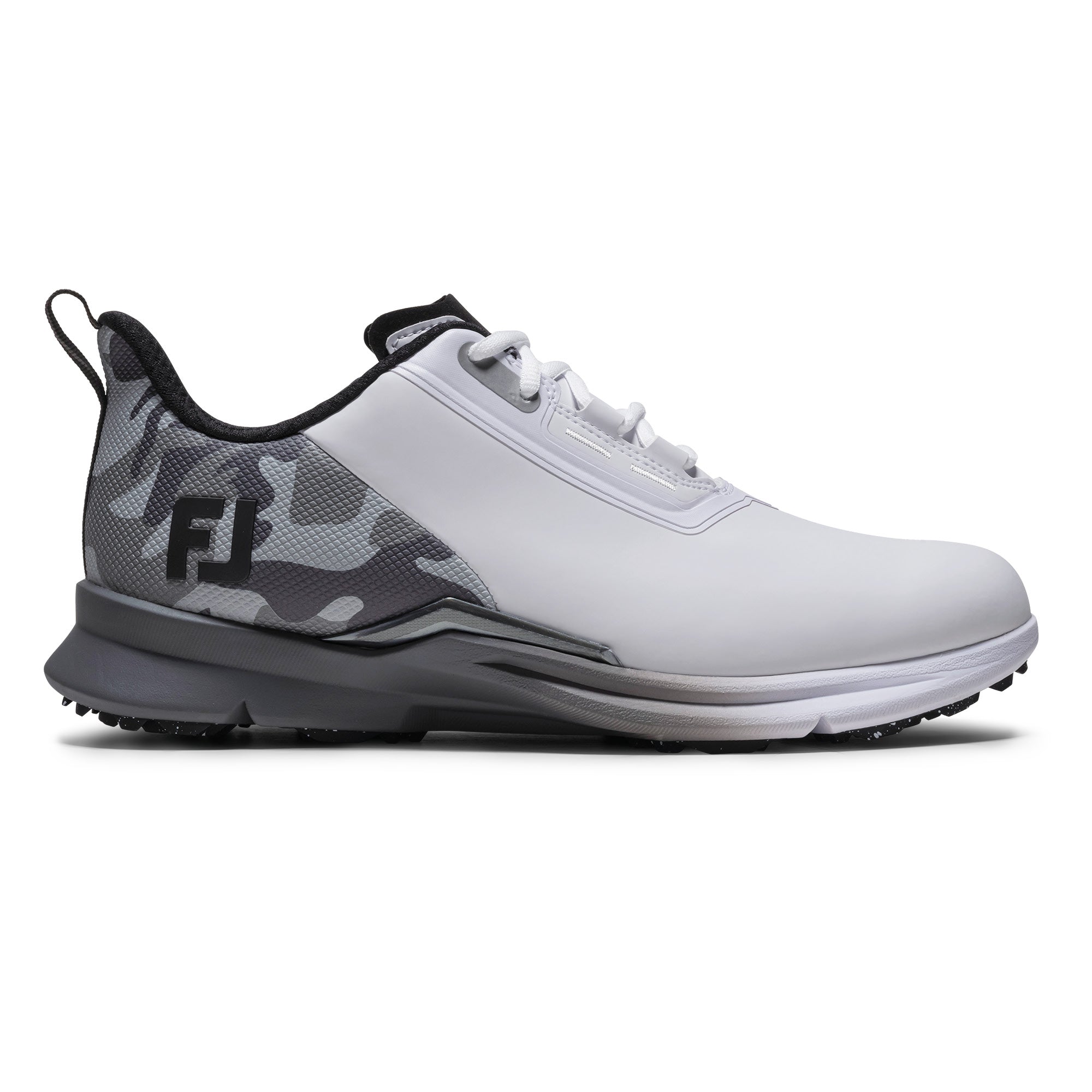 FootJoy Fuel Spikeless Golf Shoes - White, Grey & Black