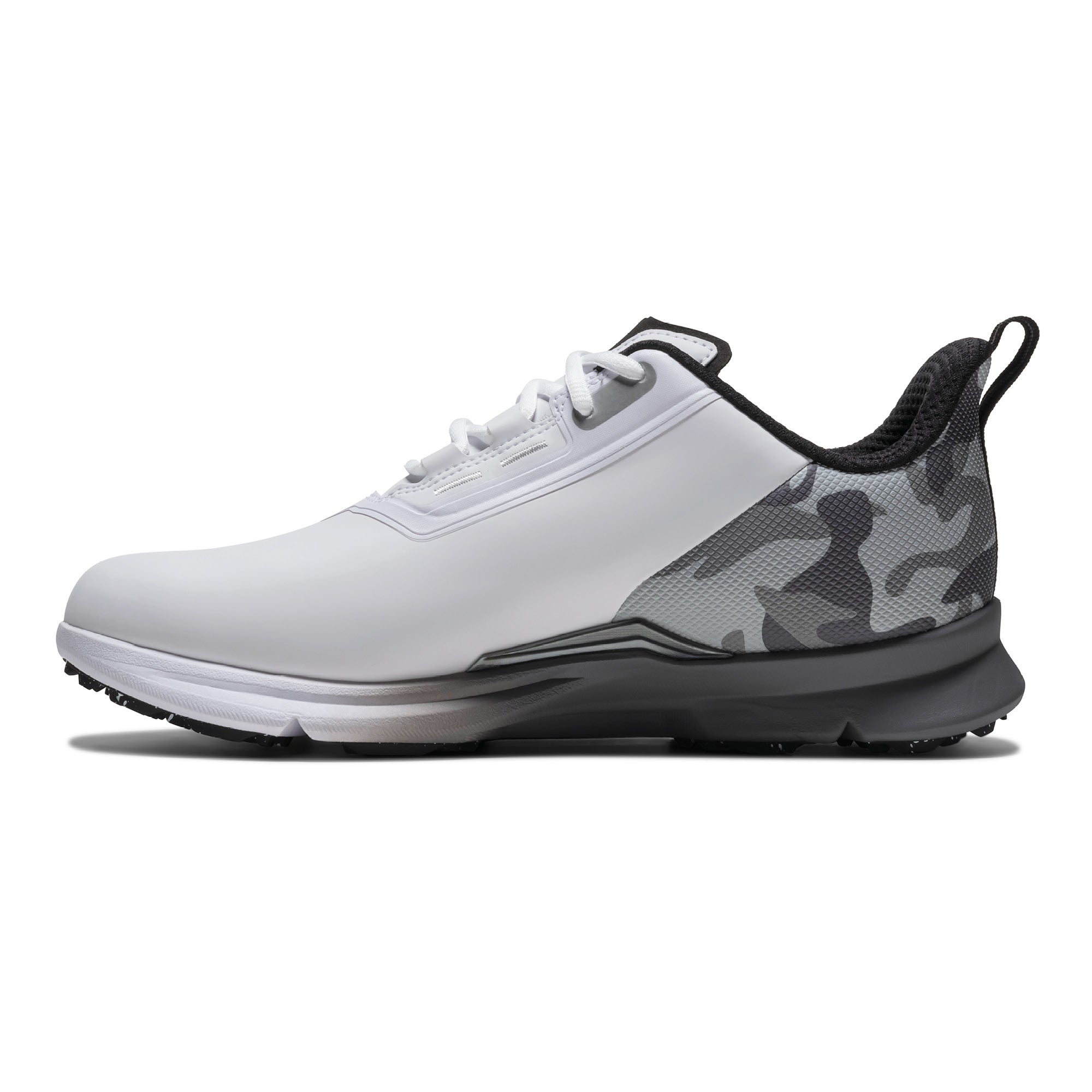 FootJoy Fuel Spikeless Golf Shoes - White, Grey & Black
