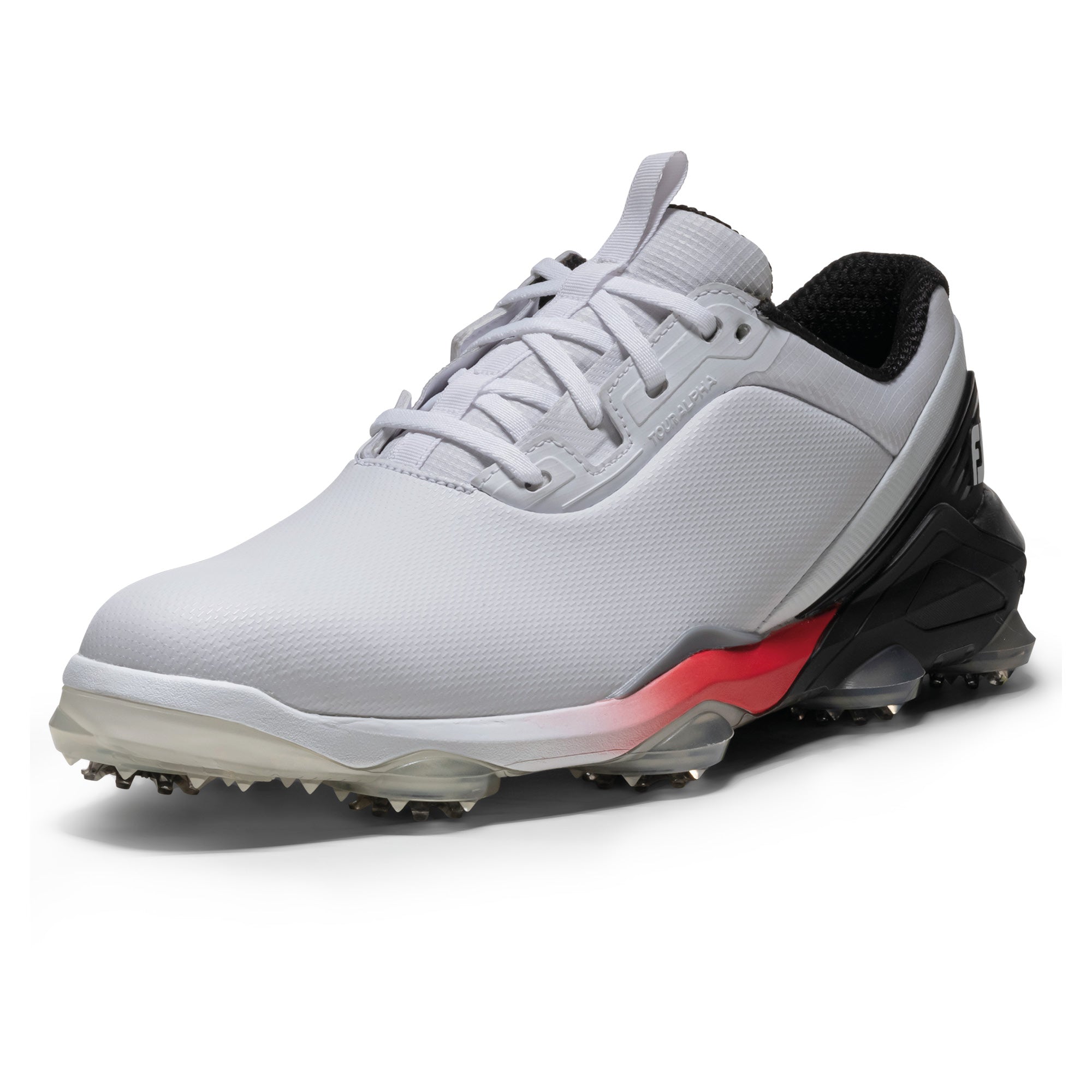 FootJoy Tour Alpha Golf Shoes - White, Black & Red
