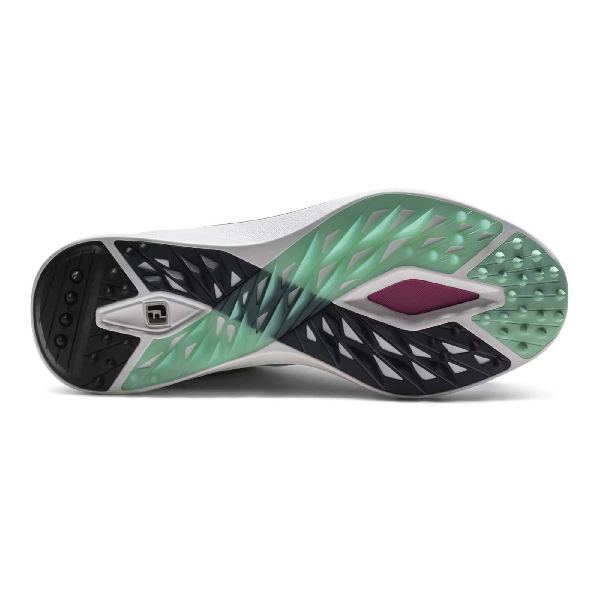 FootJoy Pro/SL Spikeless Golf Shoes - White, Black & Teal