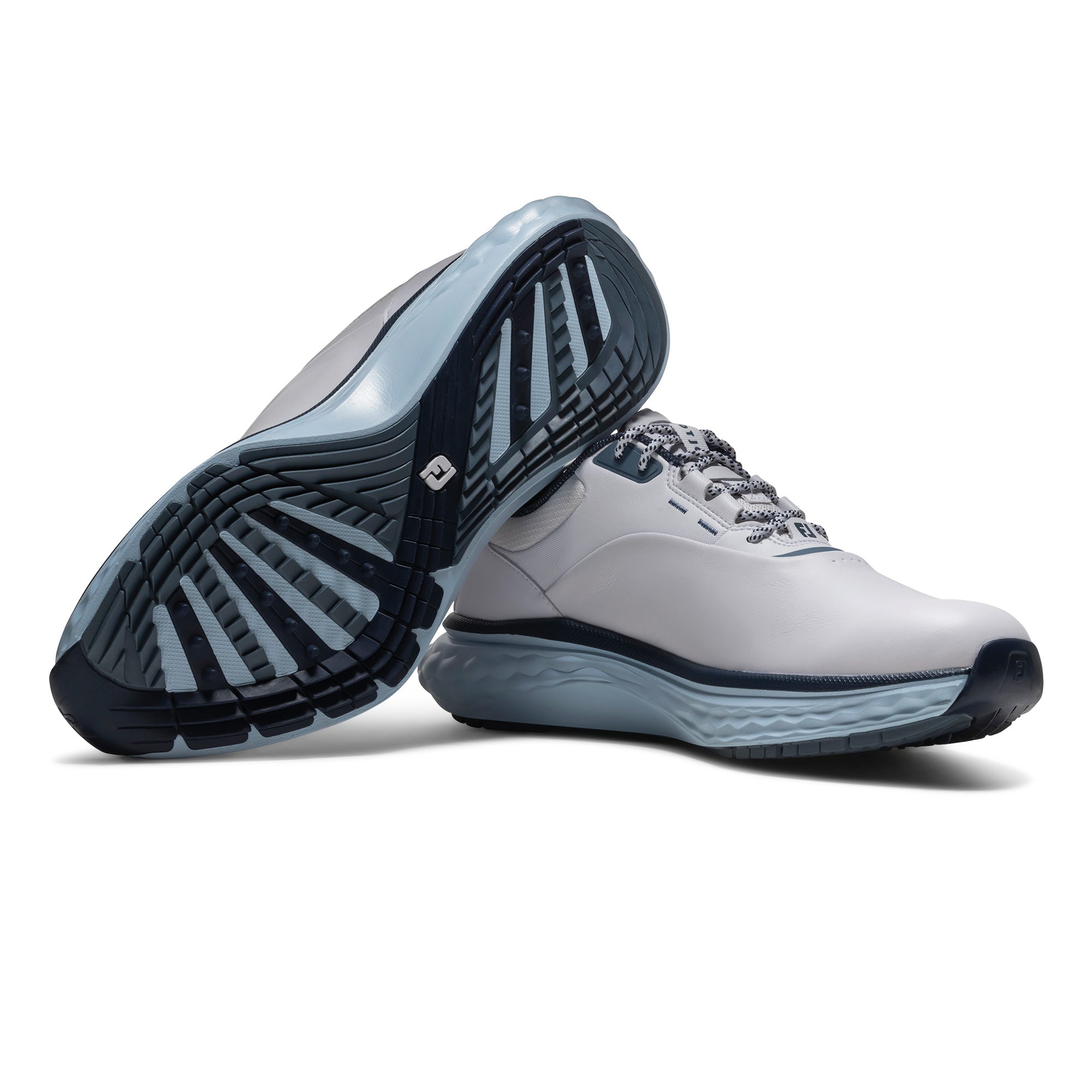 FootJoy Quantum Golf Shoes - White, Navy & Blue