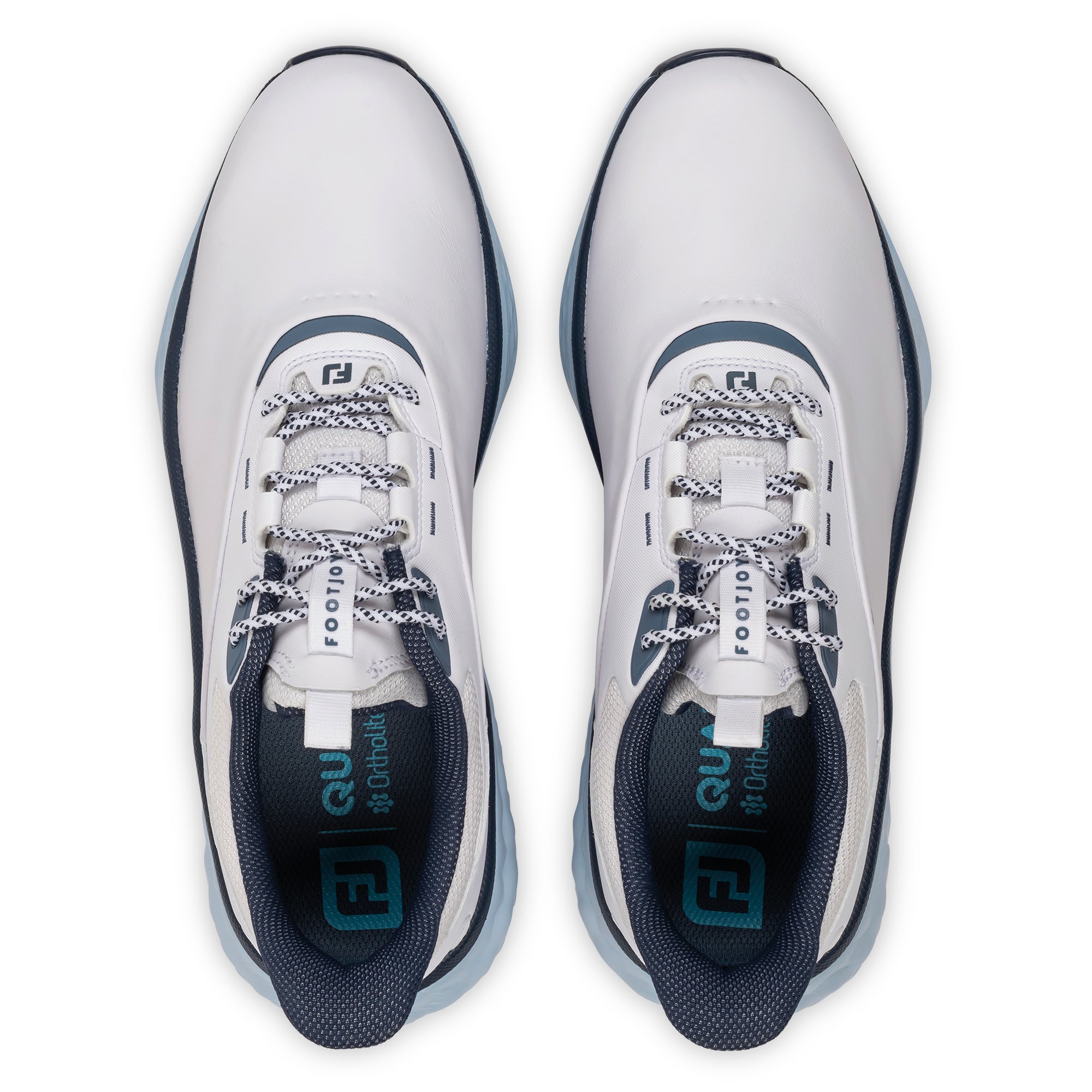 FootJoy Quantum Golf Shoes - White, Navy & Blue