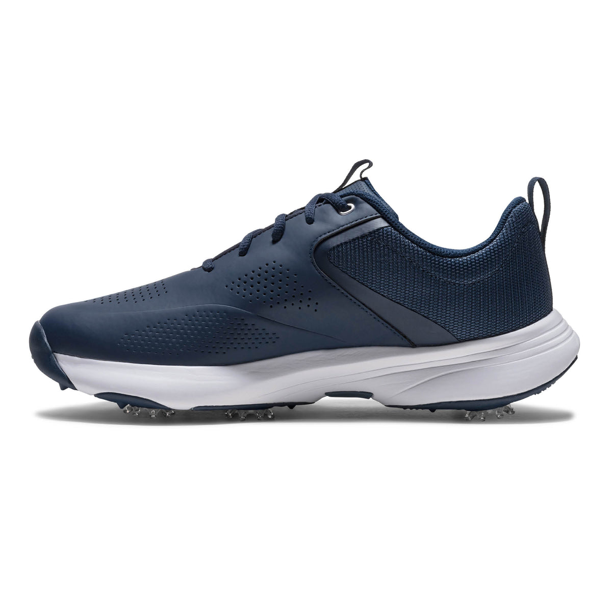 FootJoy Qualifier Spiked Golf Shoes - Navy & Blue