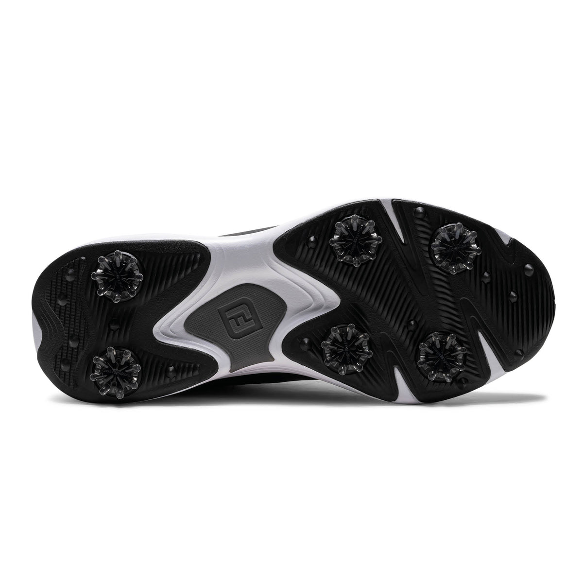FootJoy Qualifier Spiked Golf Shoes - Black & Grey