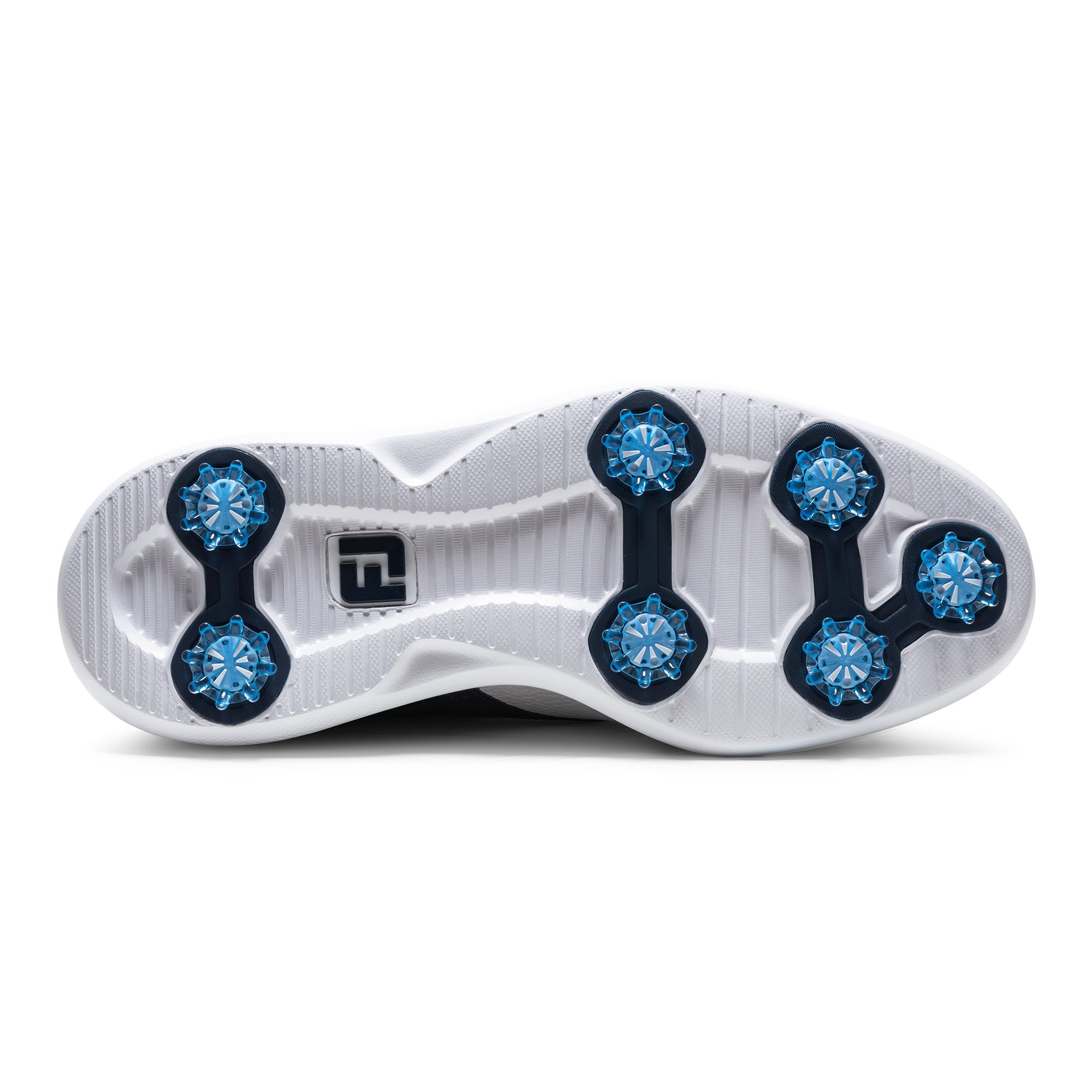 FootJoy Traditions Golf Shoes - White, Navy & Blue