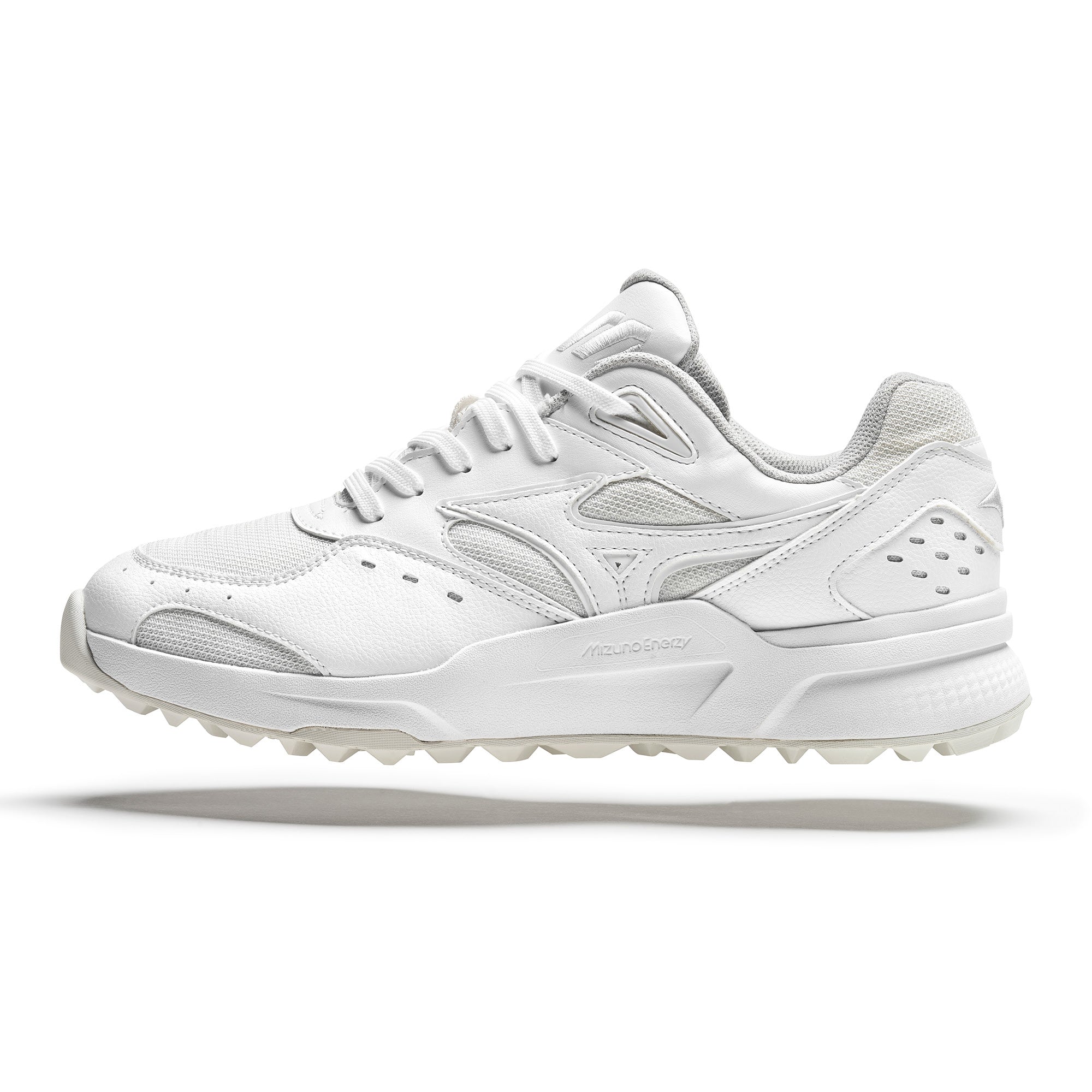 Mizuno Contender GS Spikeless Golf Shoes - White, White & White