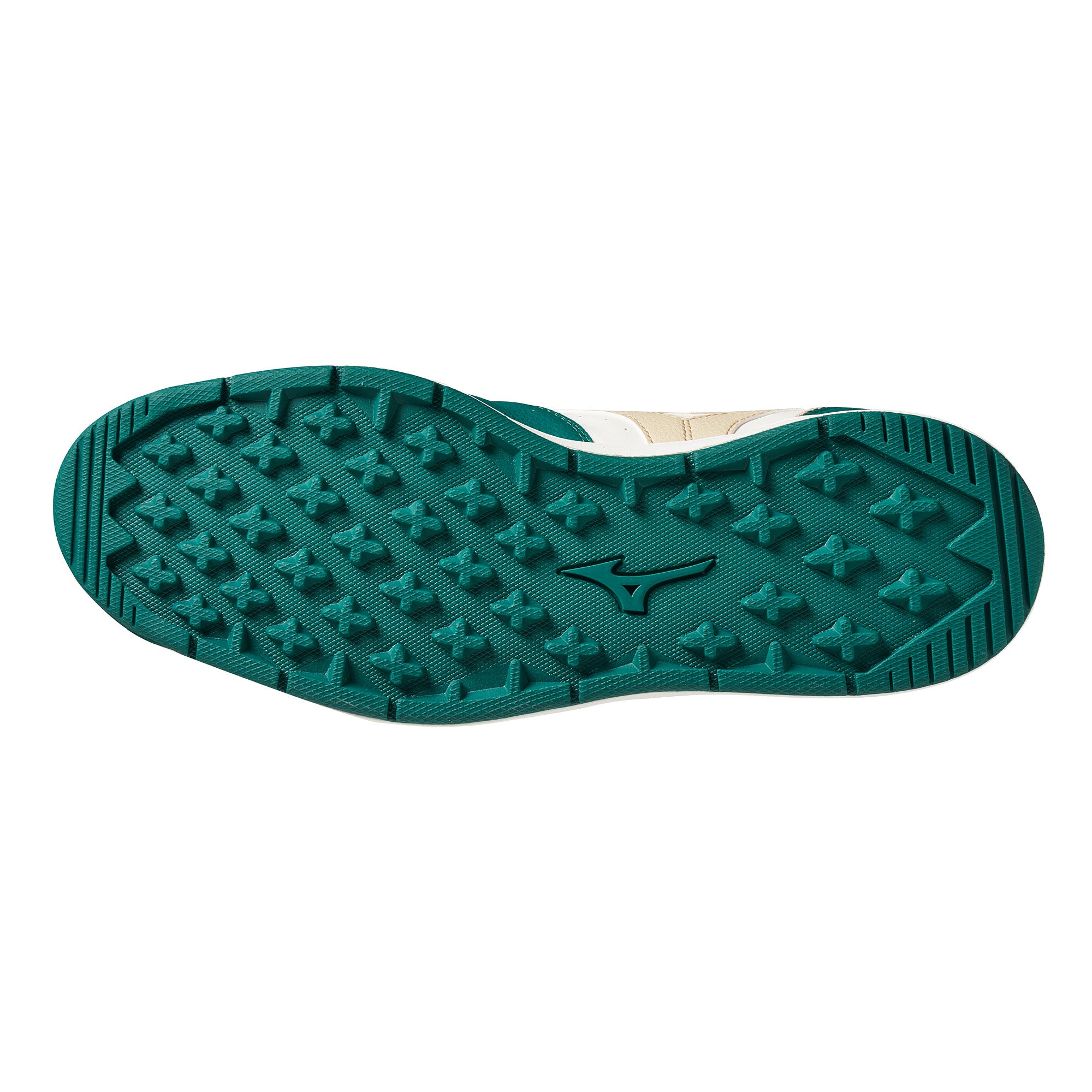 Mizuno City Wind GS Spikeless Golf Shoes - Alpine Green, Pale Khaki & Snow White