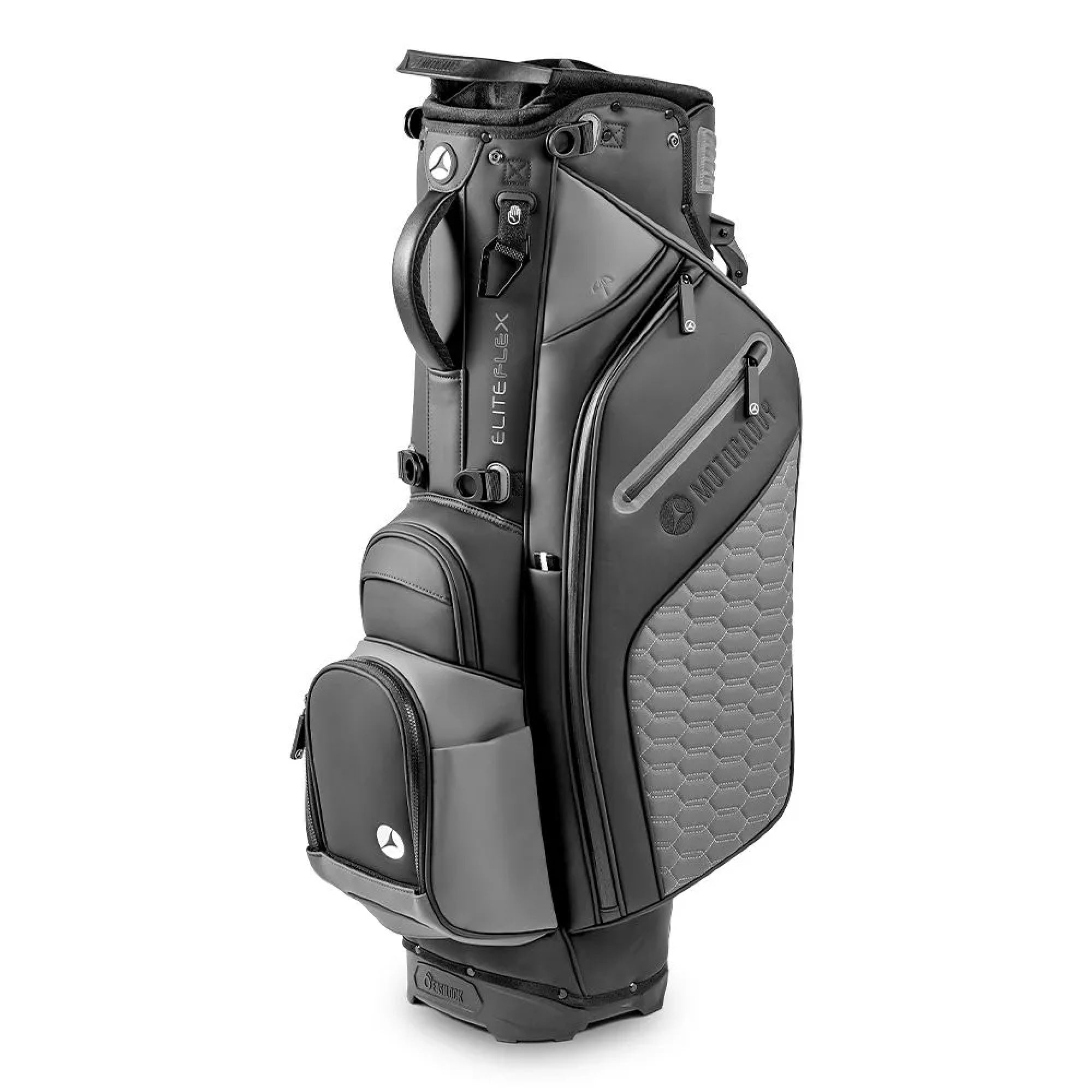 Motocaddy EliteFlex Golf Stand Bag - Charcoal & Black