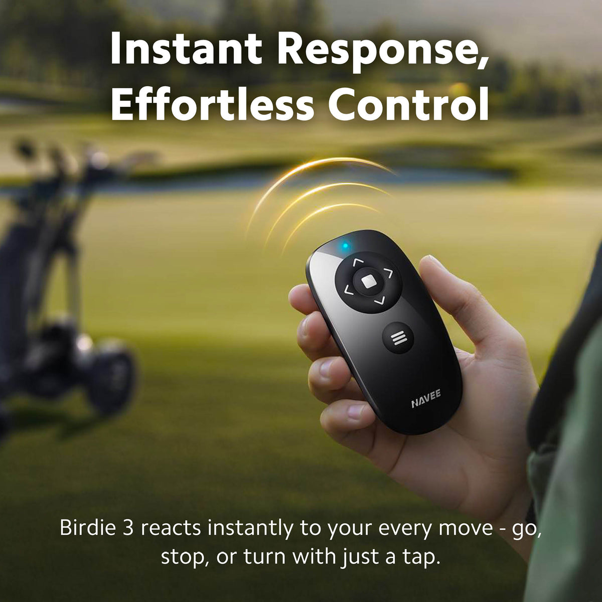 Navee Birdie 3X Follow Remote Electric Golf Trolley - 36 Hole battery