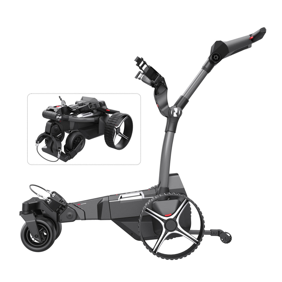 Navee Birdie 3X Follow Remote Electric Golf Trolley - 36 Hole battery