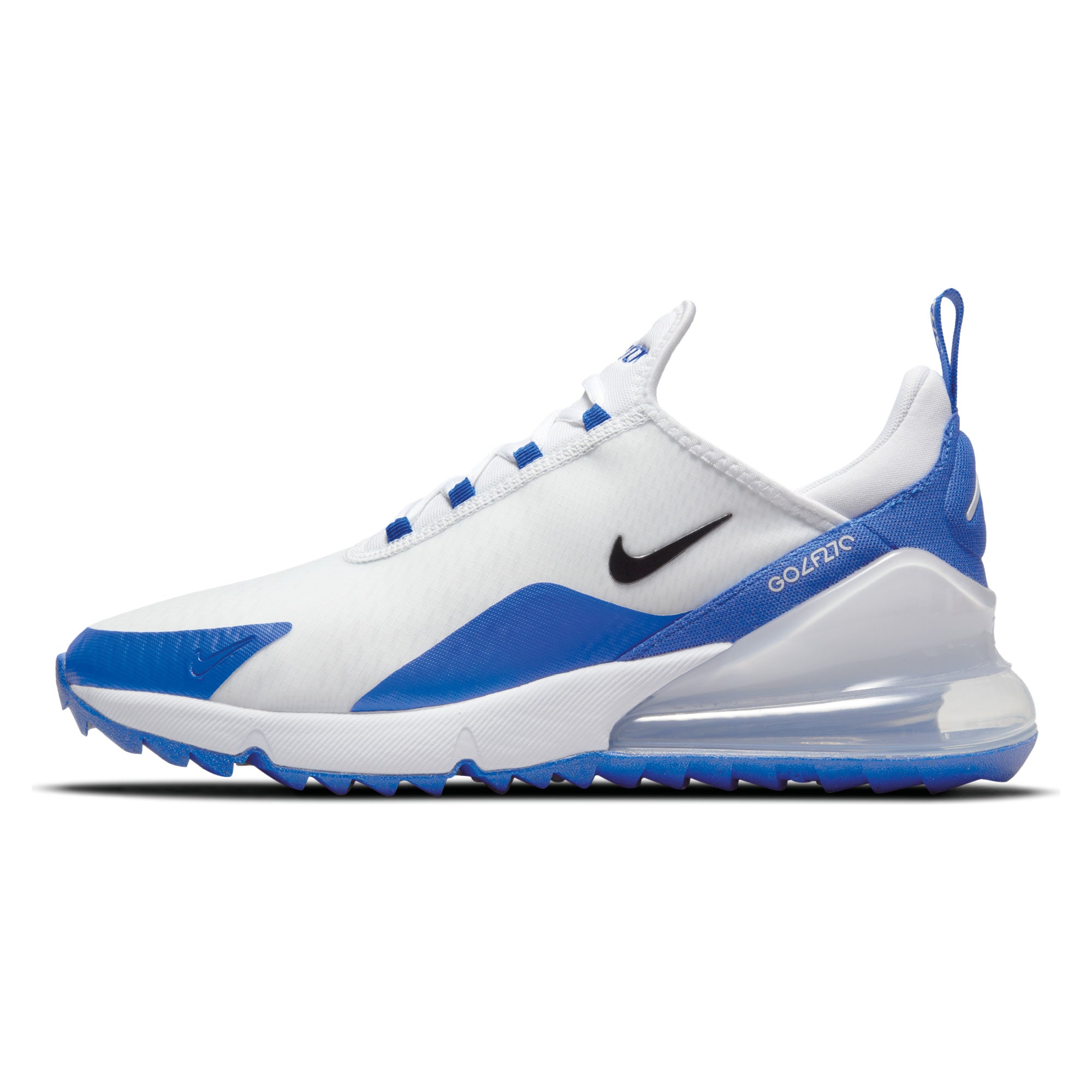 Nike Air Max 270 G Golf Shoes - White, Black & Racer Blue