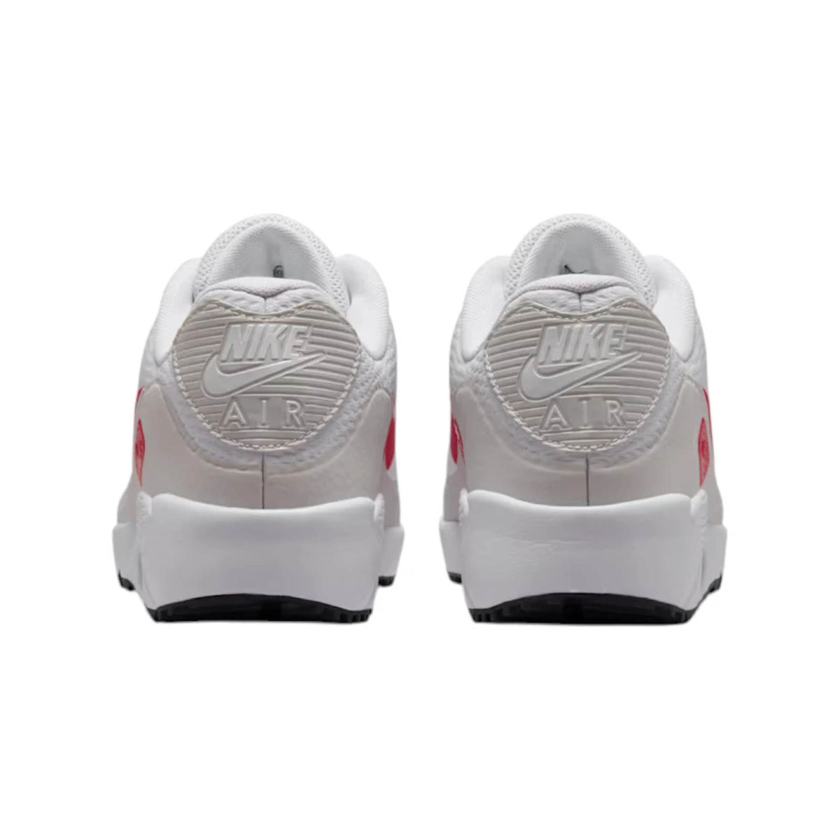 Nike Air Max 90 G Golf Shoes - White, Fire Red & Photon Dust