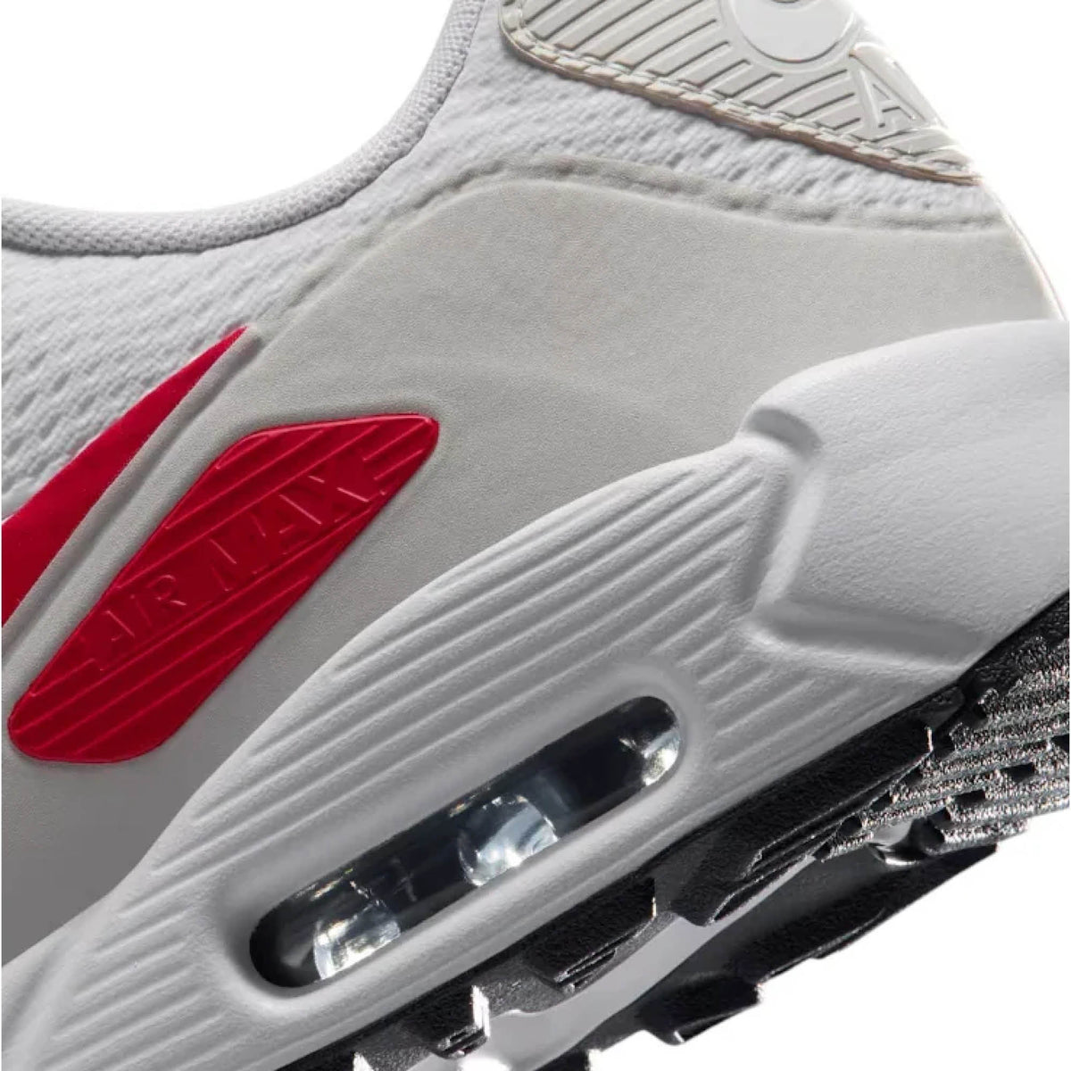 Nike Air Max 90 G Golf Shoes - White, Fire Red & Photon Dust