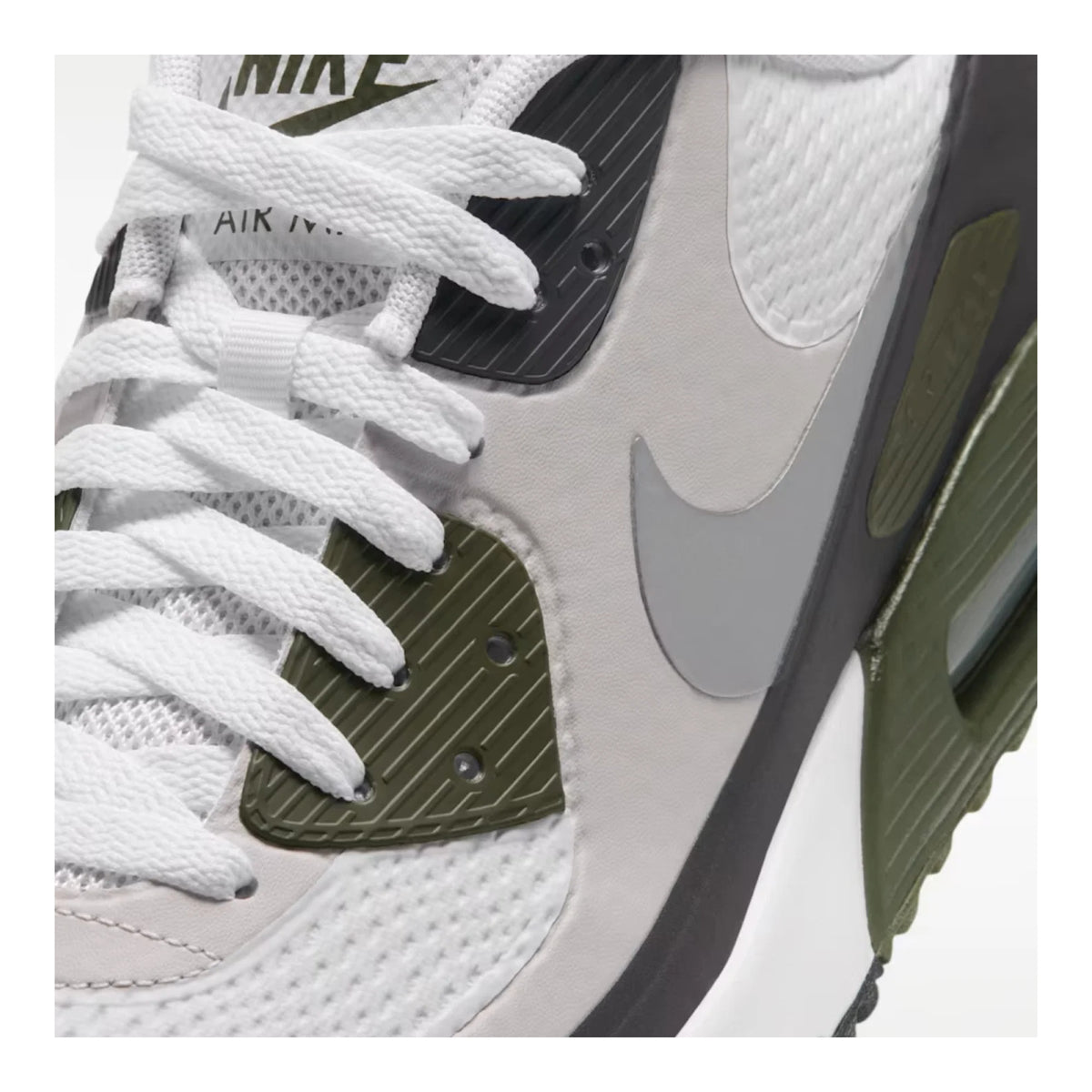 Nike Air Max 90 G Golf Shoes - White & Metallic Silver