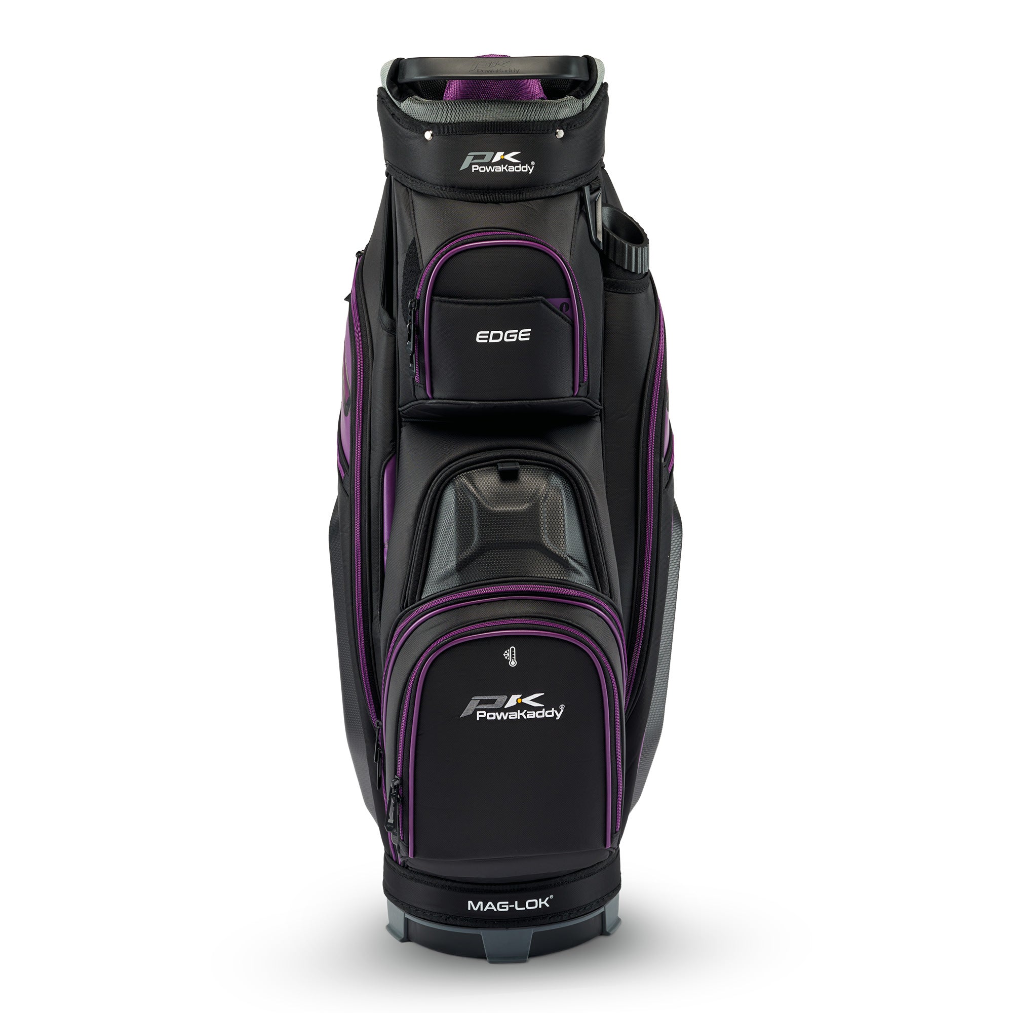 Powakaddy Edge Golf Cart Bag - Black & Purple