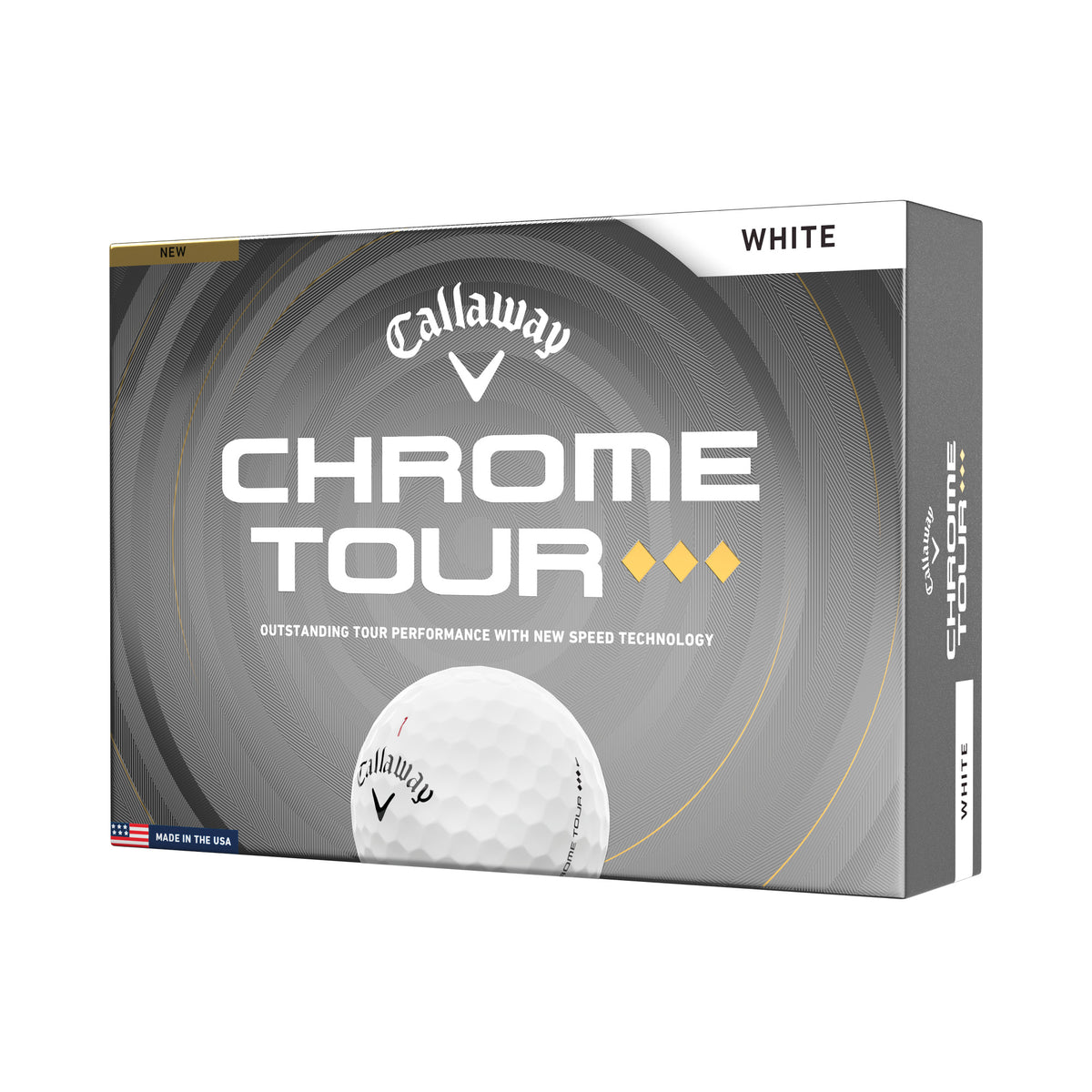 Callaway Chrome Tour Triple Diamond Golf Balls - White