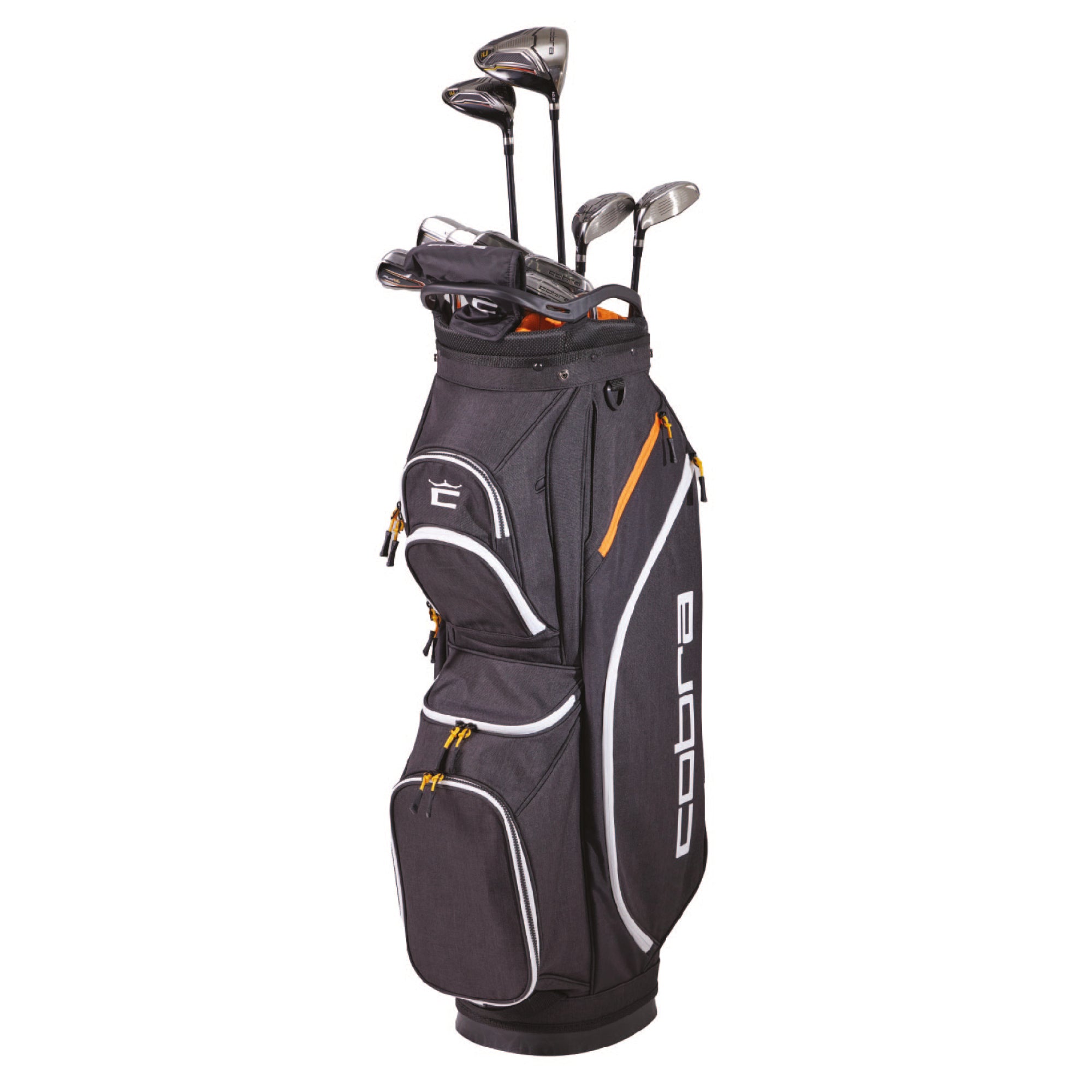 Cobra FLY XL 2 Men's Golf 11 Piece Cart Bag Package Set - Right Handed - Steel Regular Shafts