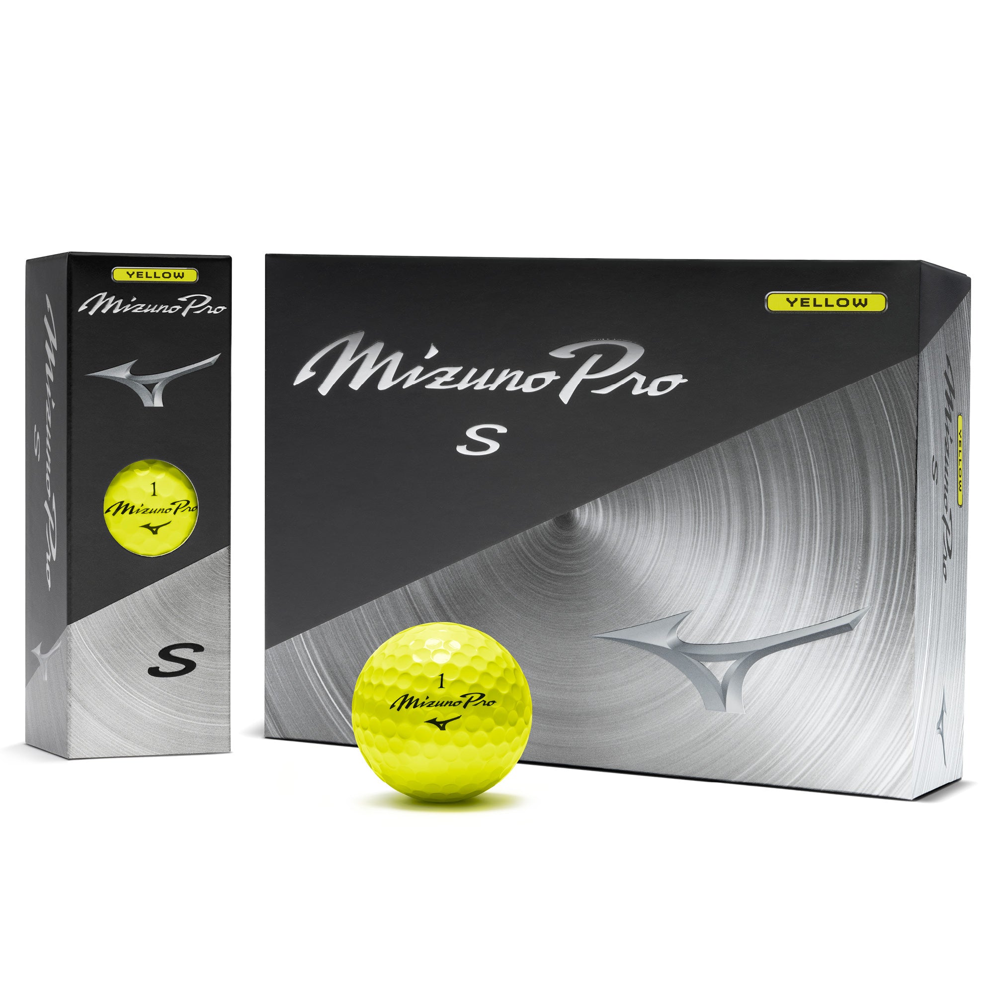 Mizuno Pro S Golf Balls - Yellow