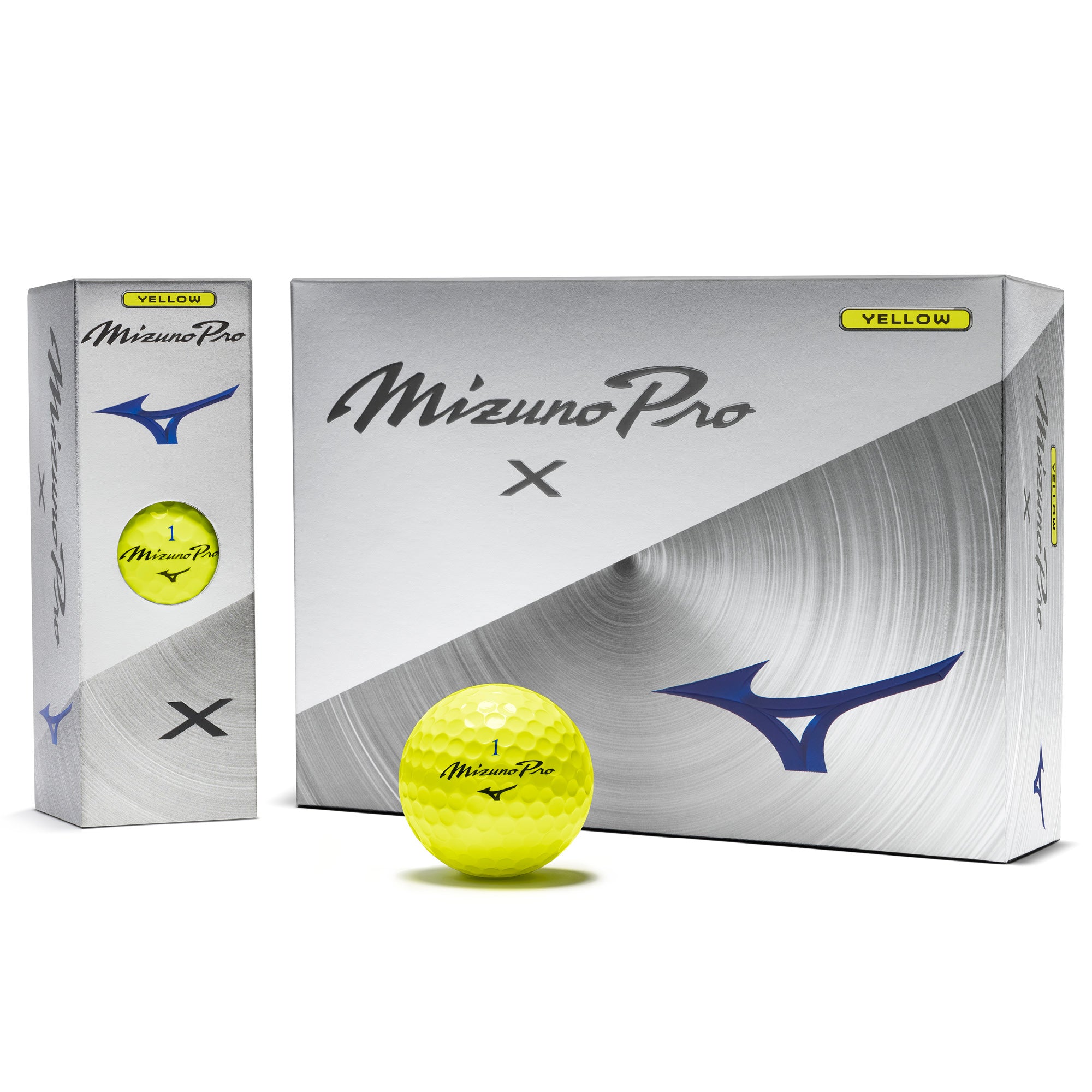 Mizuno Pro X Golf Balls - Yellow