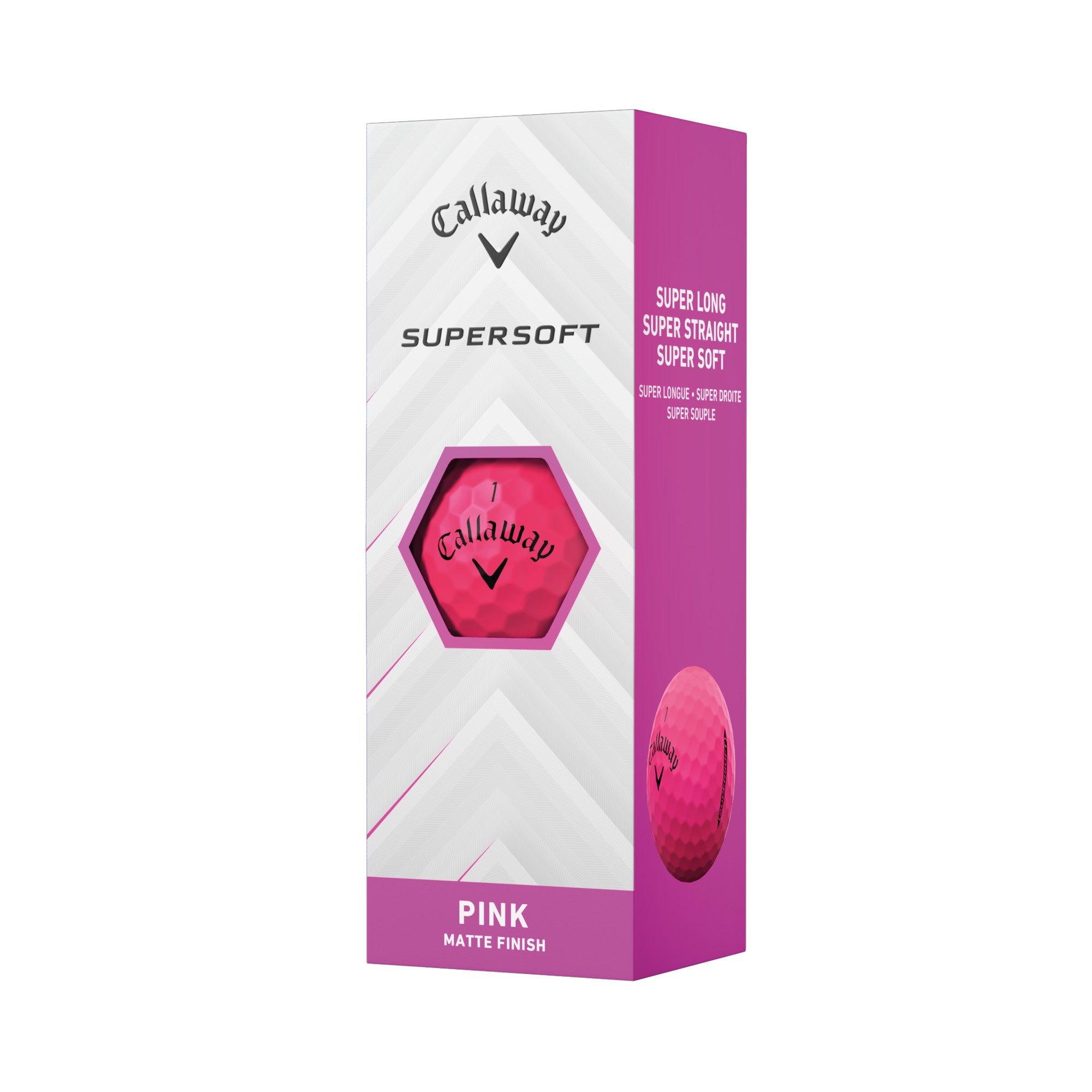 Callaway Supersoft Matte Golf Balls - Pink