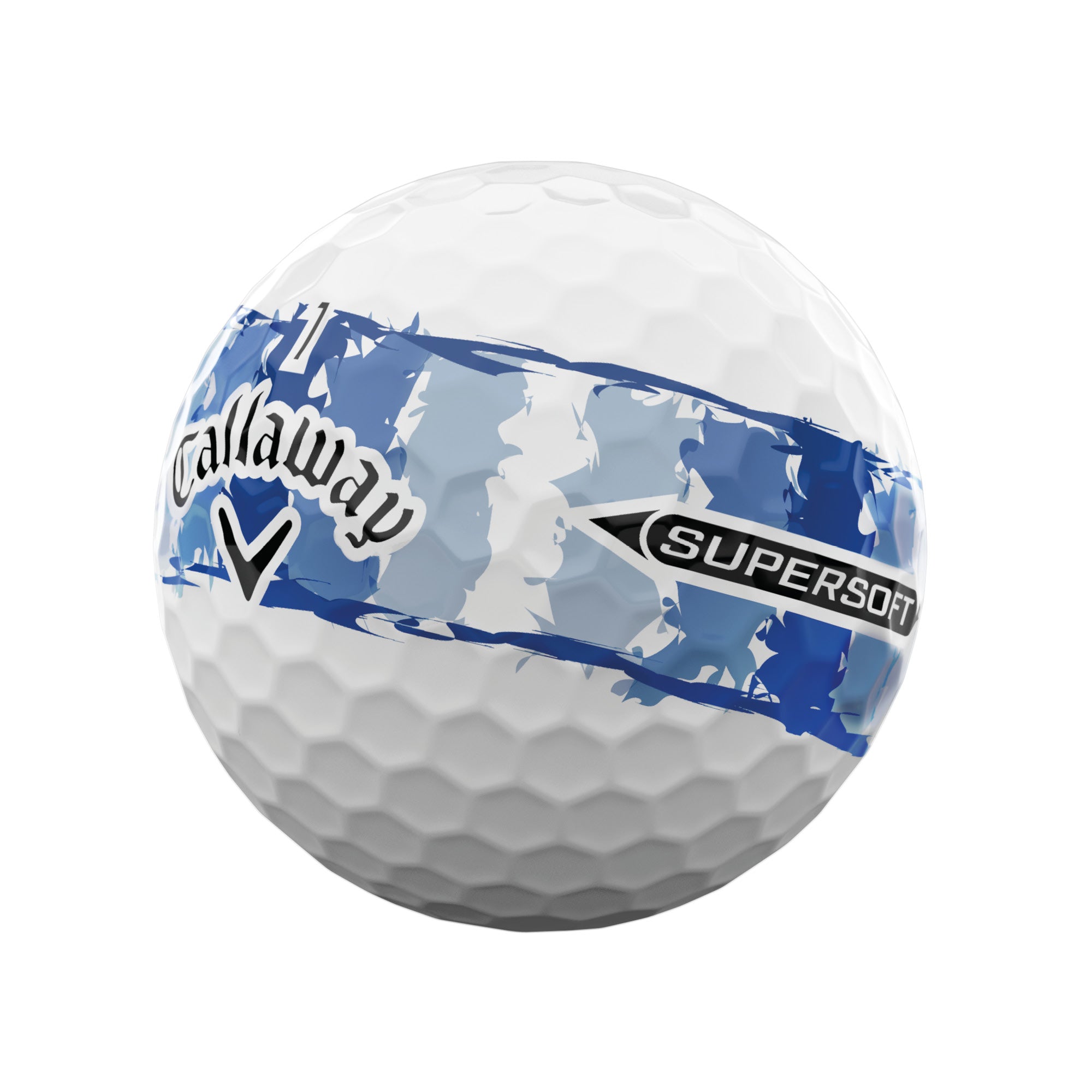 Callaway Supersoft Distressed Stripe Golf Balls - Blue