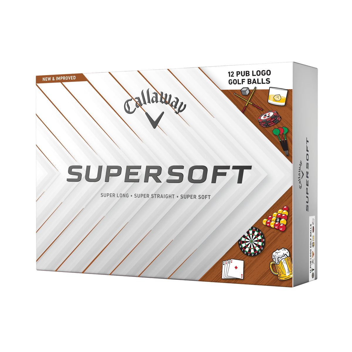 Callaway Supersoft Golf Balls - Pub Edition - 12 Pack