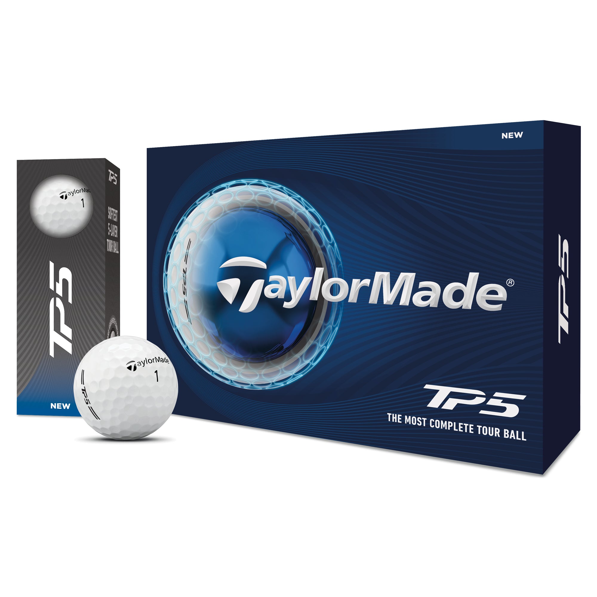 TaylorMade TP5 Golf Balls - White
