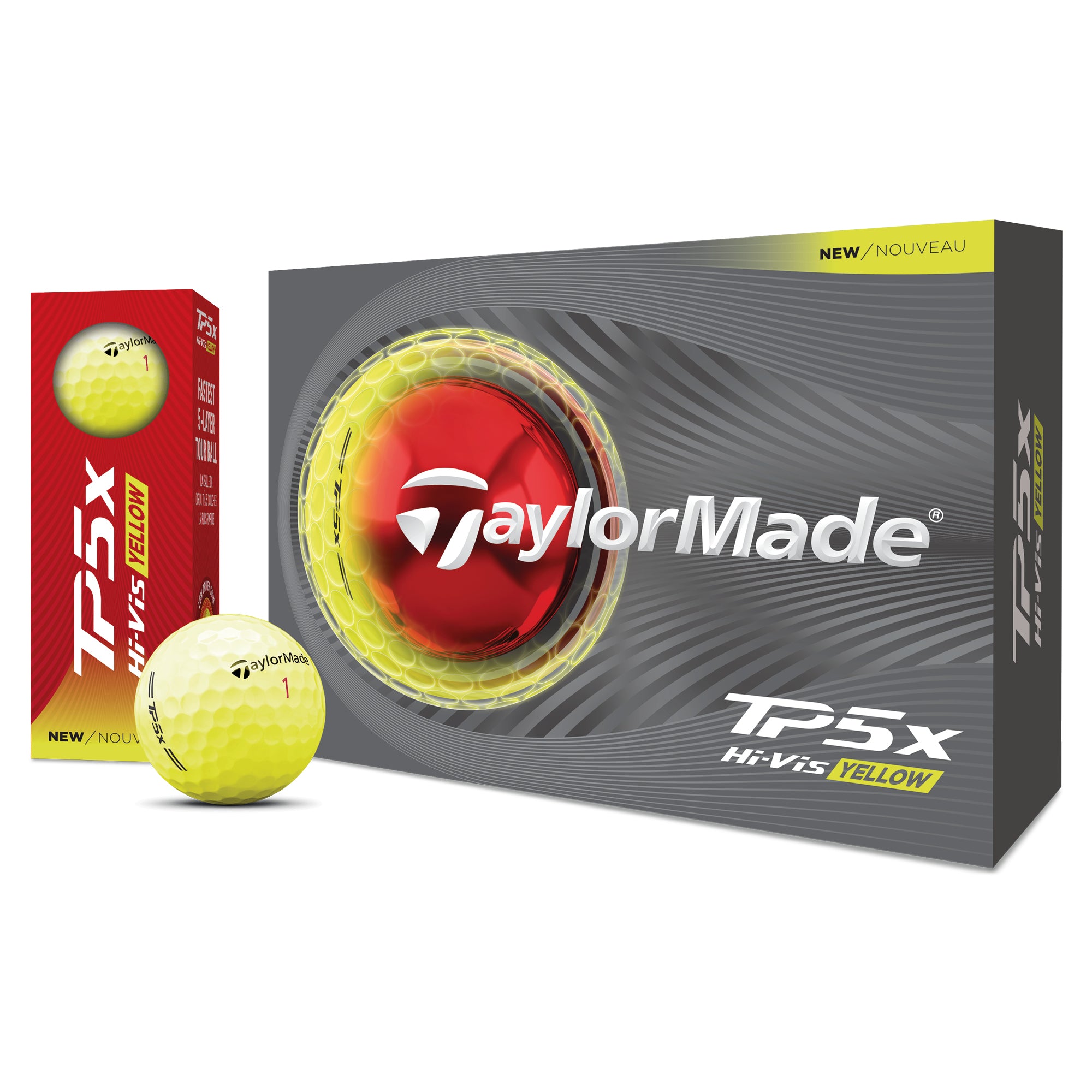 TaylorMade TP5x Golf Balls - Yellow