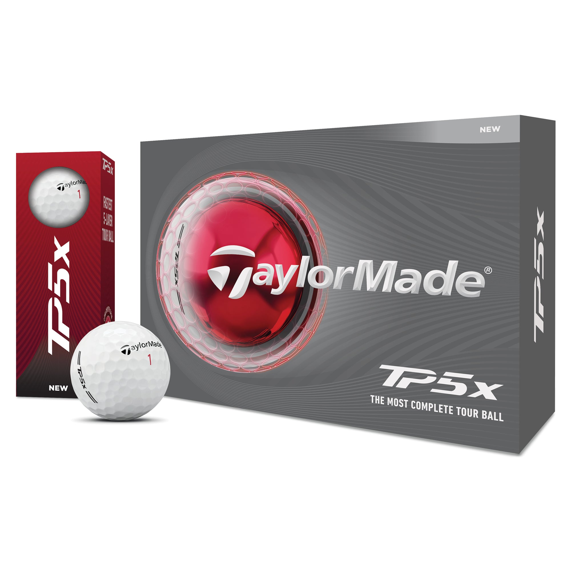 TaylorMade TP5x Golf Balls - White