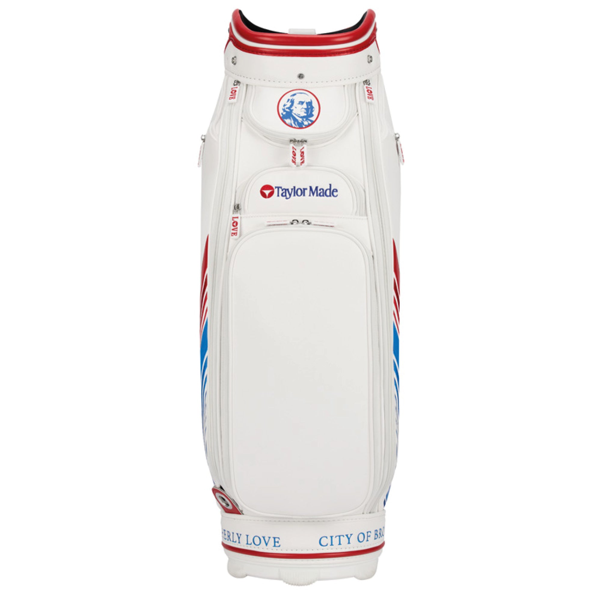 TaylorMade Limited Edition Professional Championship Tour Staff Bag - White, Blue & Red