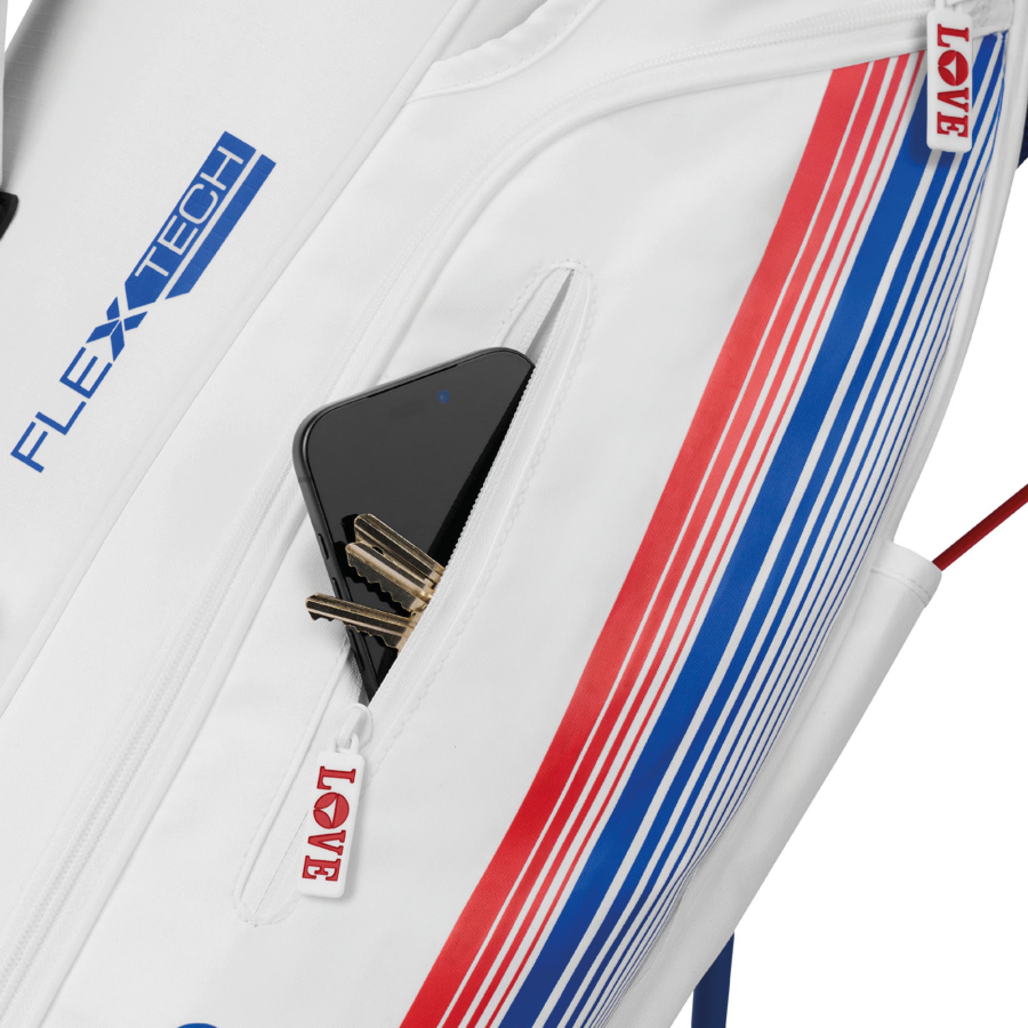 TaylorMade Limited Edition Professional Championship Flextech Stand Bag - White & Red