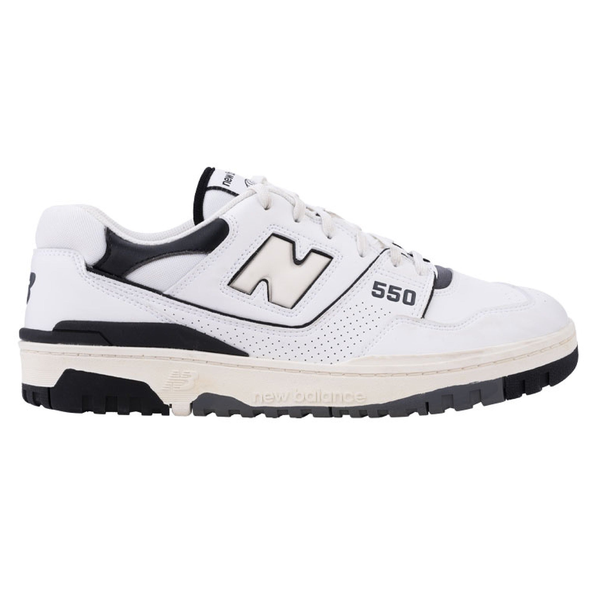 New Balance 550 Spikeless Golf Shoes - White & Black