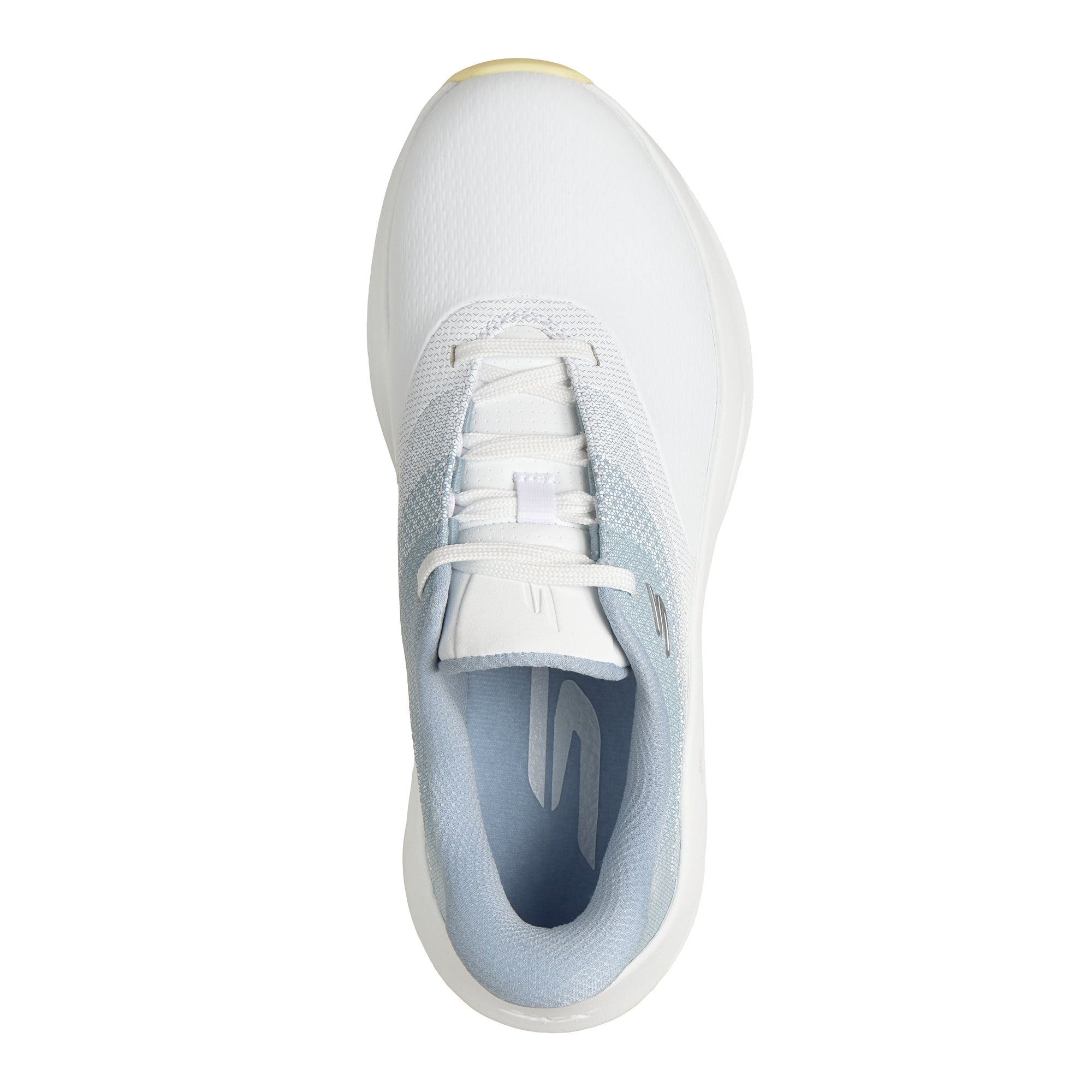 Skechers Women's Flow Slip-In Spikeless Golf Shoes - White, Light Blue & Yellow