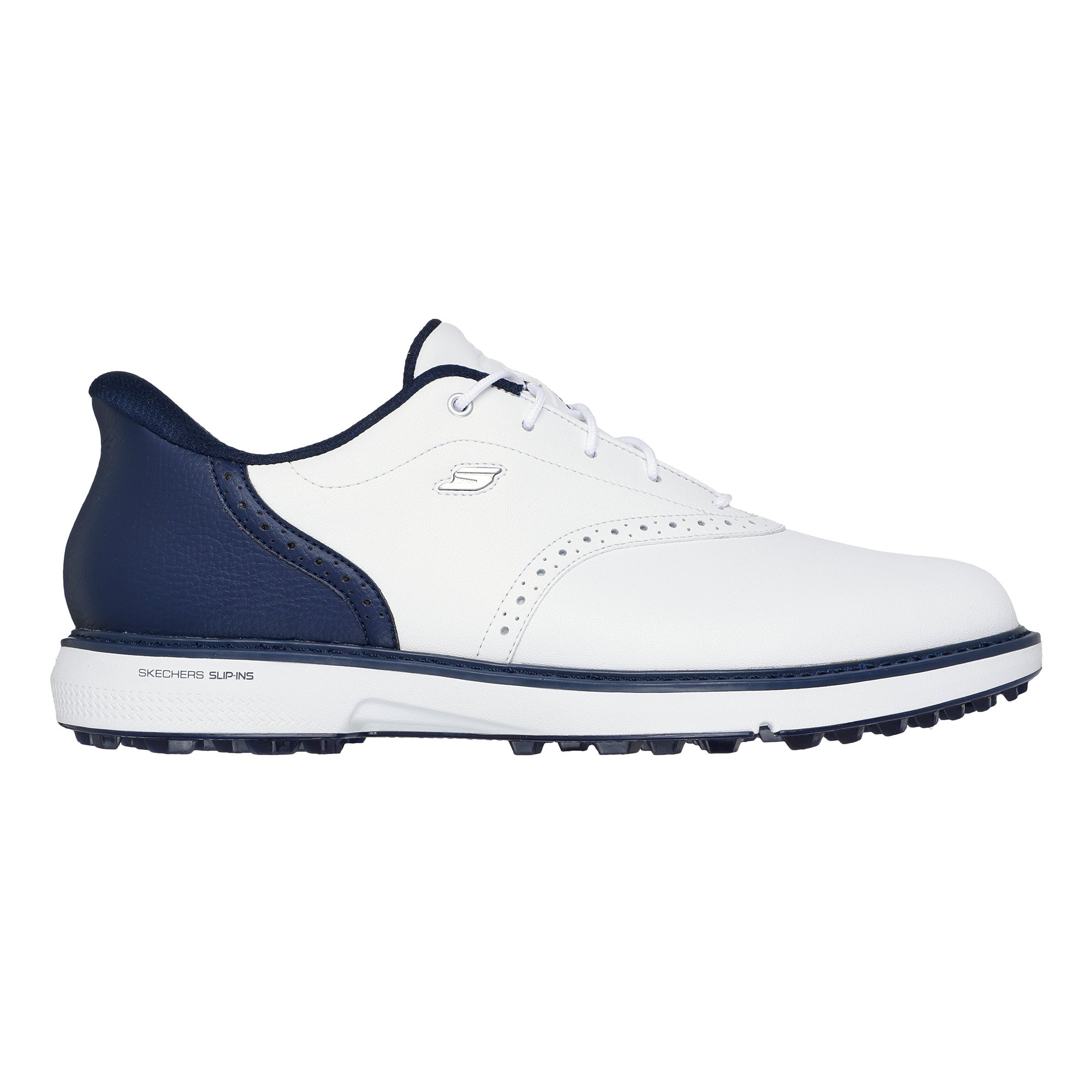 Skechers Men's Go Golf Prestige Spikeless Golf Shoes - White & Navy