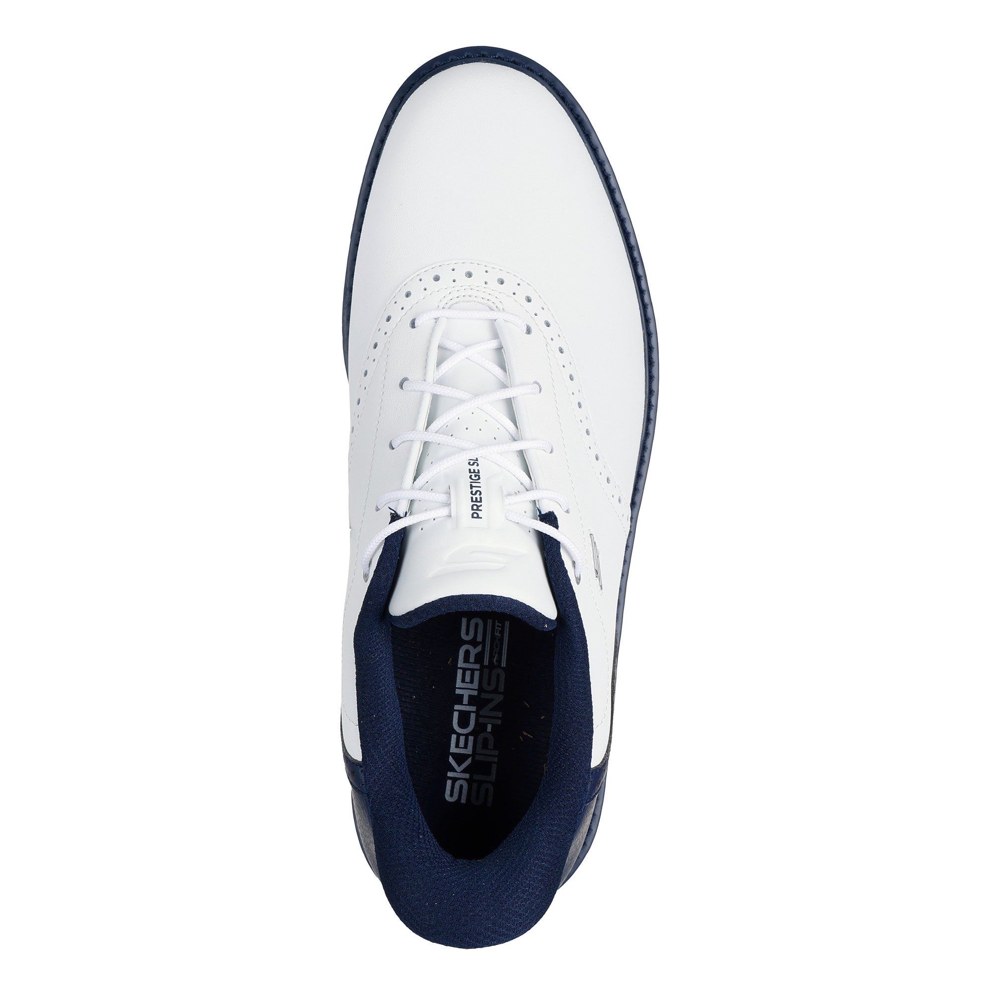 Skechers Men's Go Golf Prestige Spikeless Golf Shoes - White & Navy
