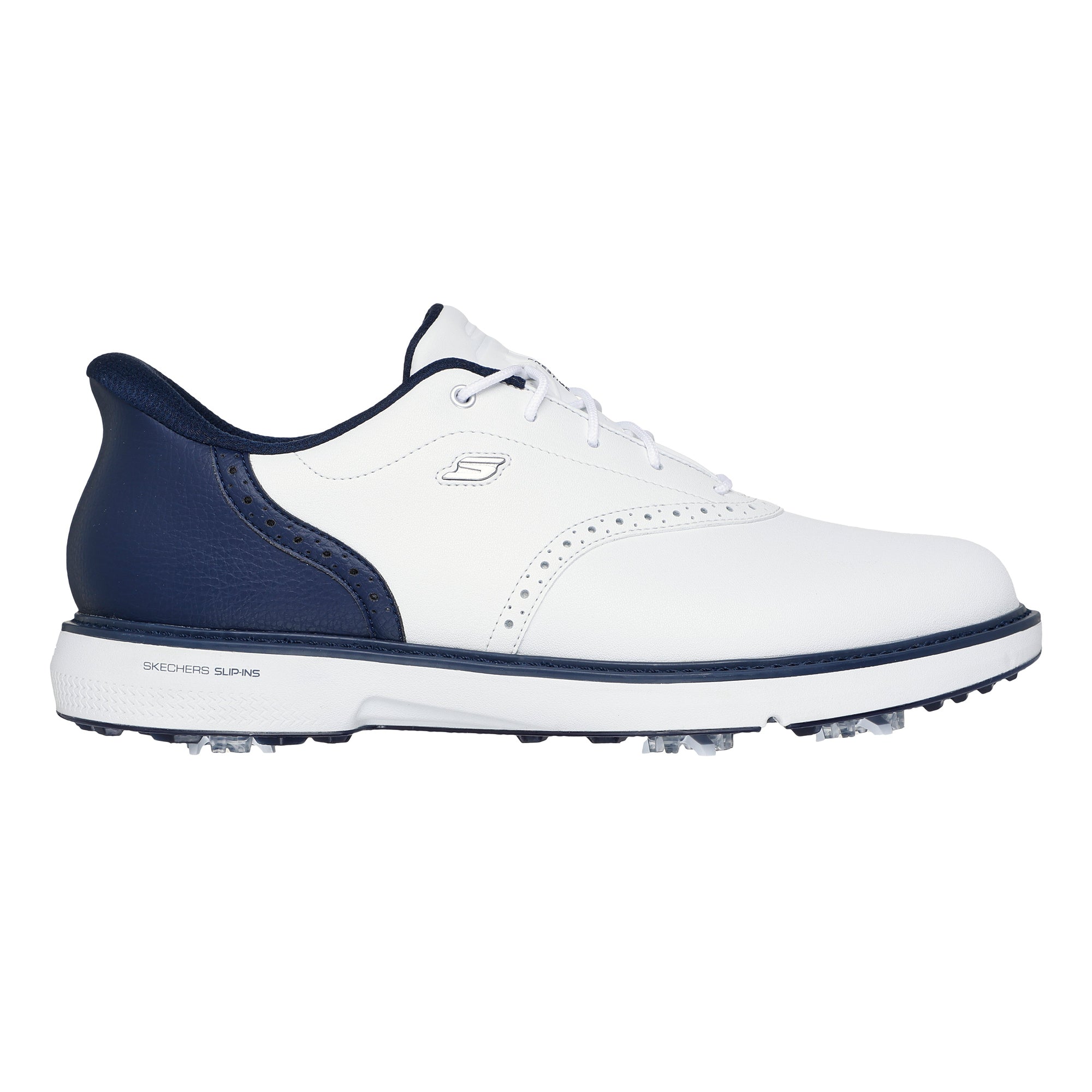 Skechers Men's Go Golf Prestige Spiked Golf Shoes - White & Navy