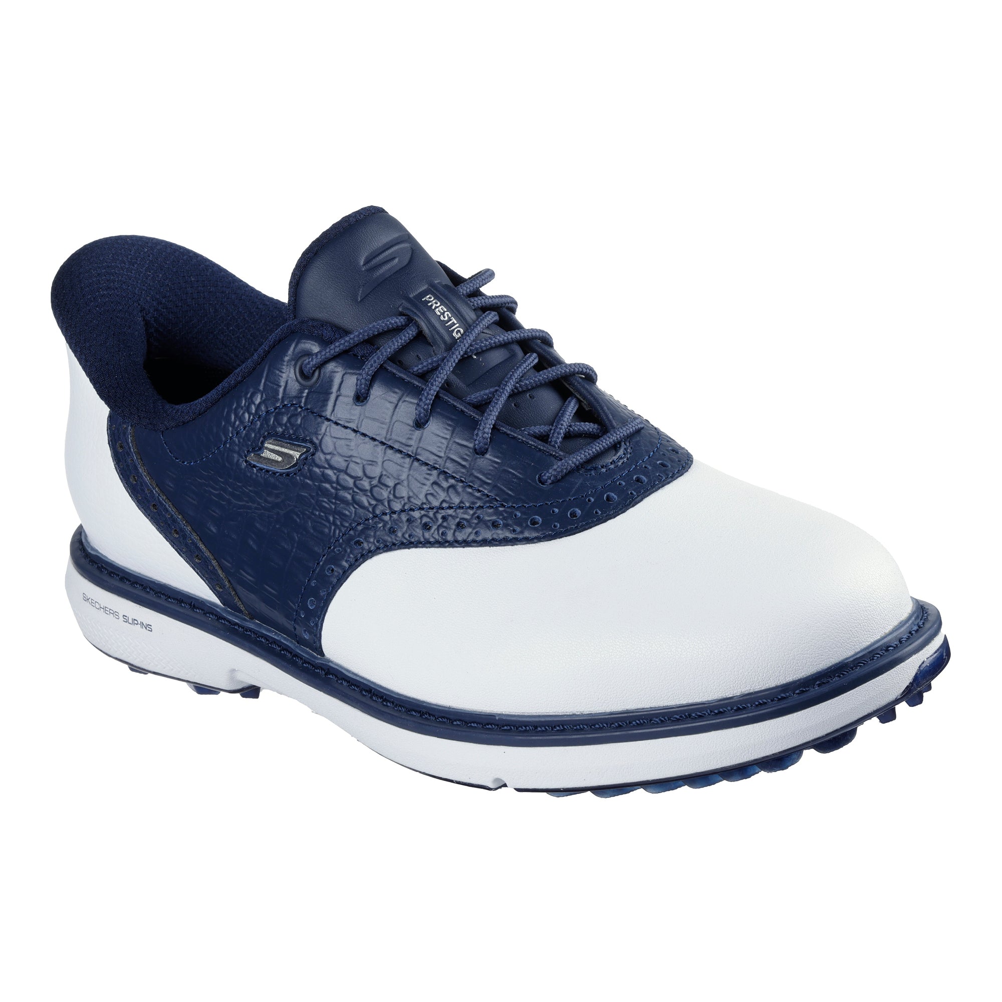Skechers Women's Go Golf Prestige Spikeless Golf Shoes - White & Navy