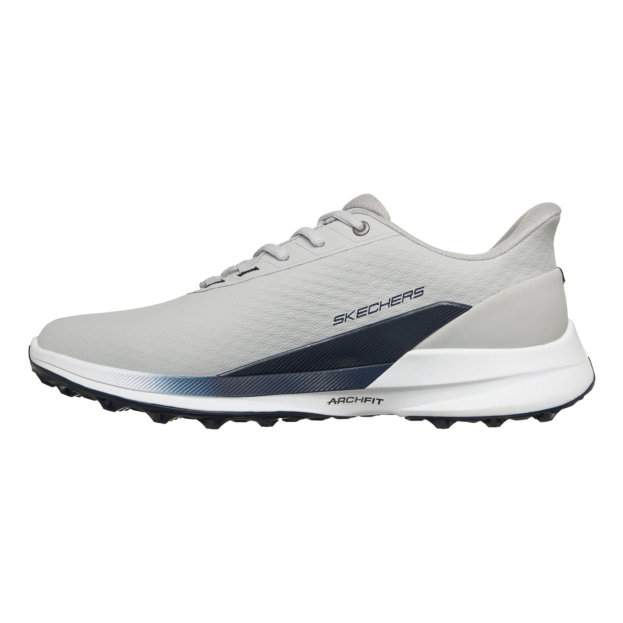 Skechers Men's Pure Slip-In Spikeless Golf Shoes - Grey & Navy