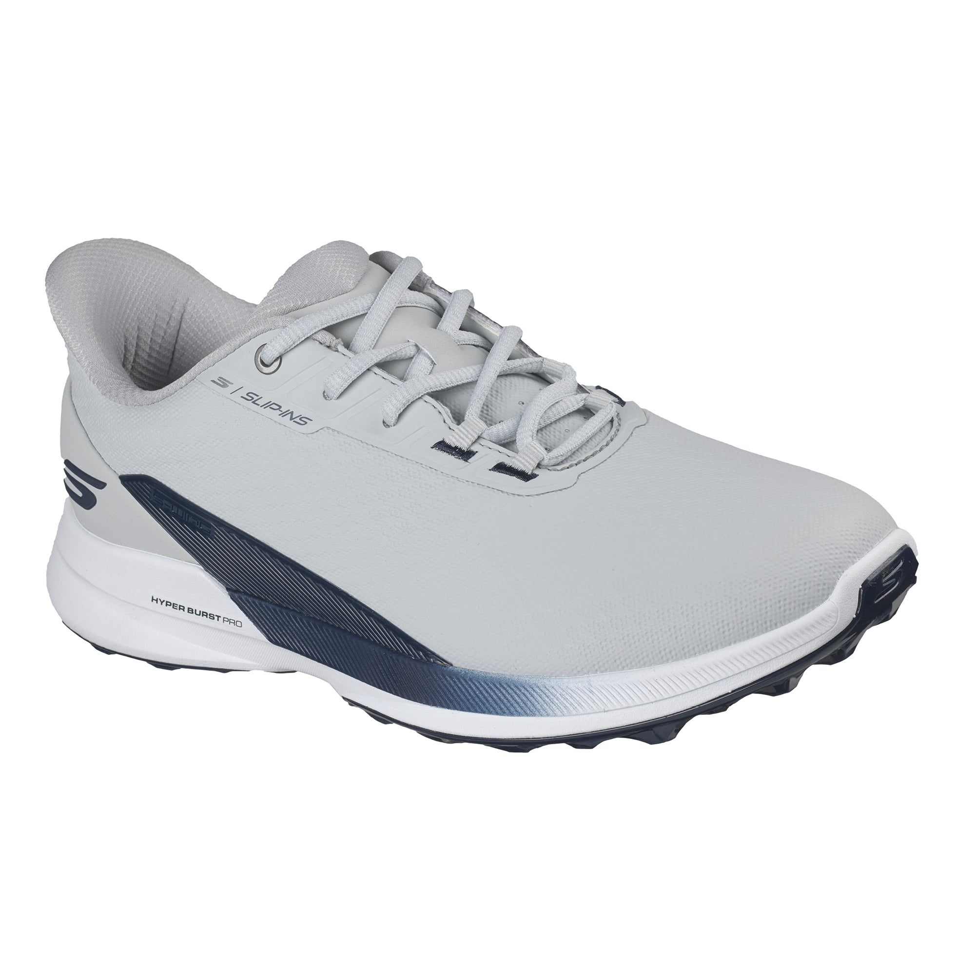 Skechers Men's Pure Slip-In Spikeless Golf Shoes - Grey & Navy