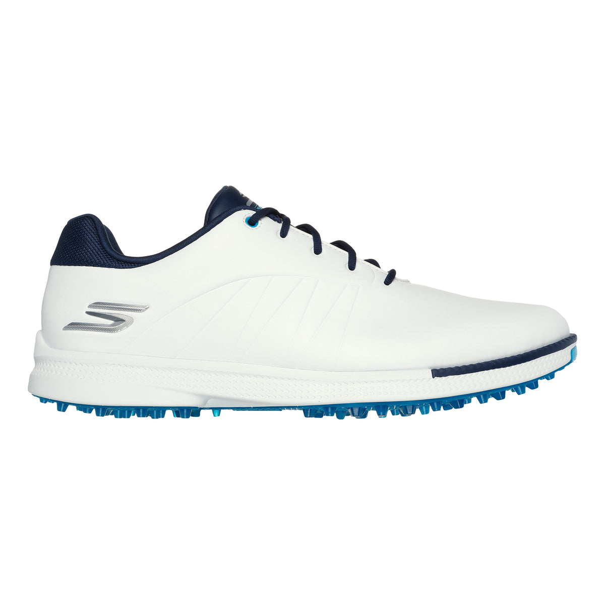 Skechers Men's Go Golf Tempo Spikeless Golf Shoes - White, Navy & Blue